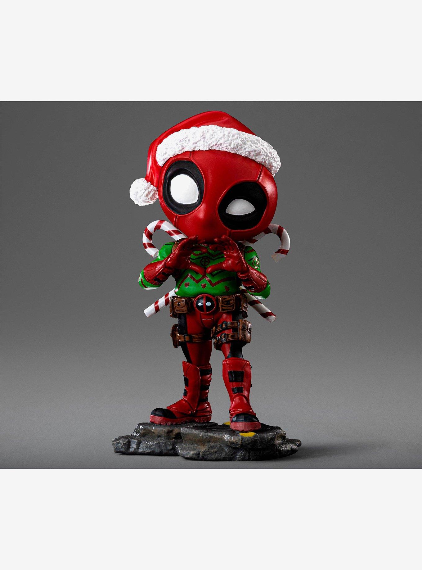 Marvel Comics Deadpool Holidays Version MiniCo Statue, , hi-res