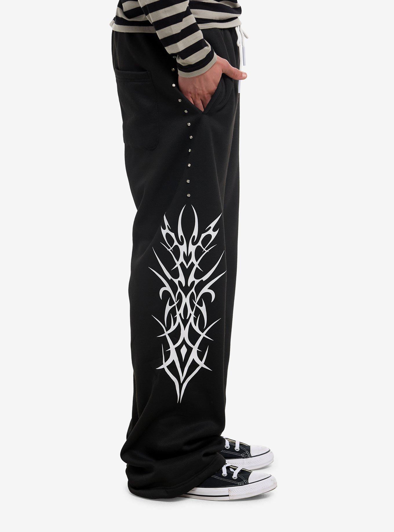 Rhinestone Cyber Sigil Lounge Pants, , alternate