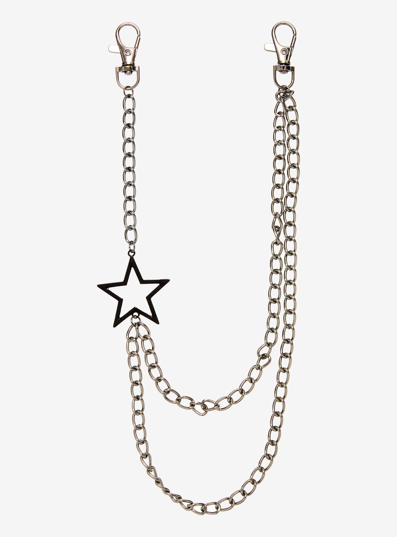 Black Star 18 Inch & 22 Inch Wallet Chain, , hi-res