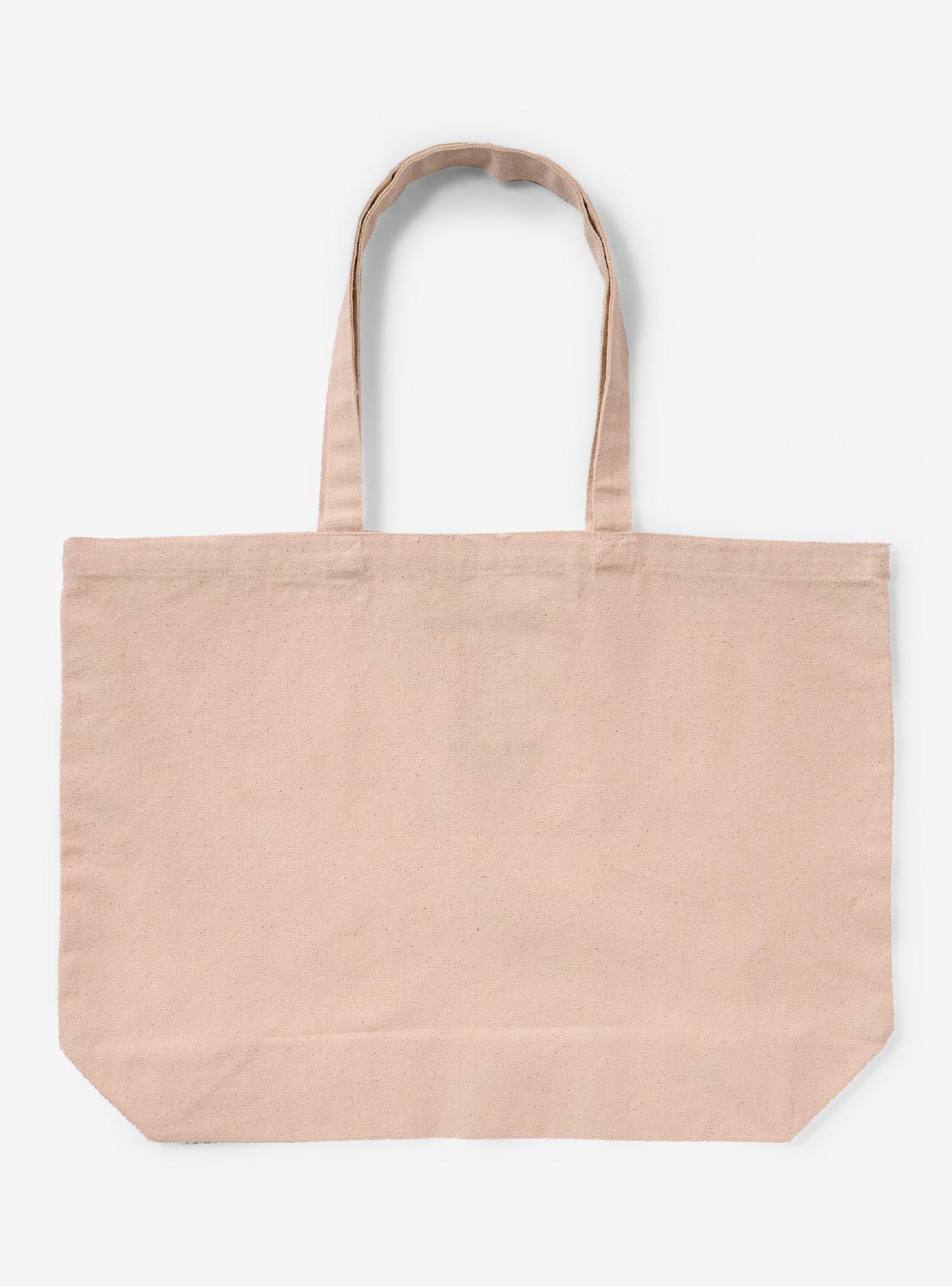 DreamWorks How To Train Your Dragon Tonal Toothless Floral Canvas Tote - BoxLunch Exclusive, , hi-res