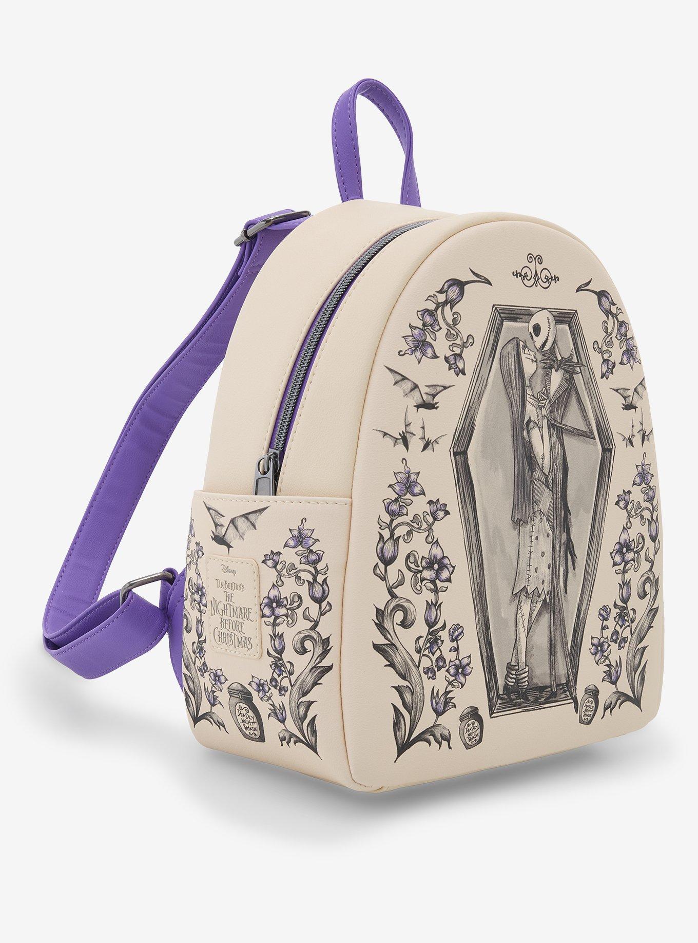 Loungefly The Nightmare Before Christmas Jack & Sally Coffin Mini Backpack, , hi-res