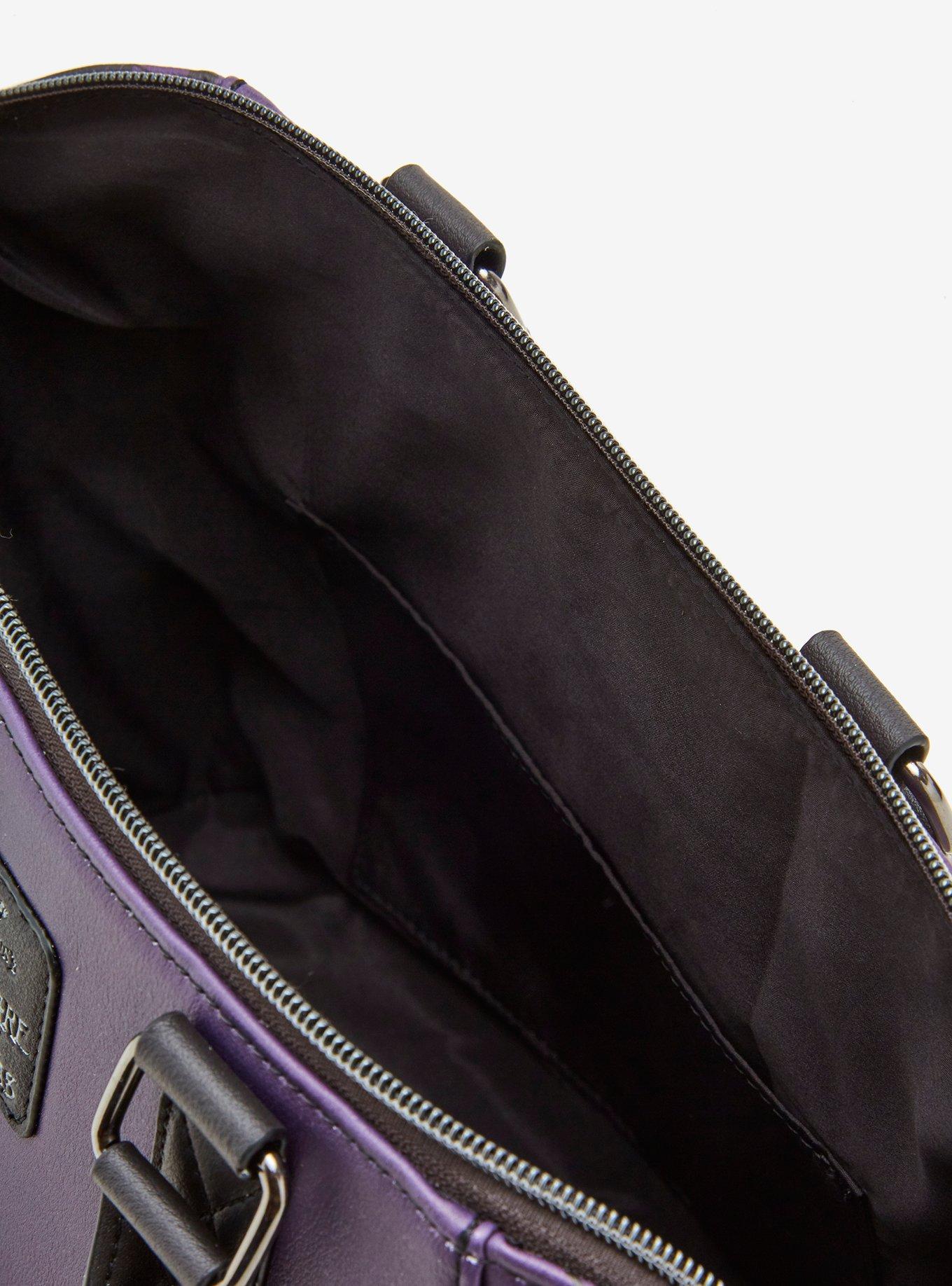 Loungefly The Nightmare Before Christmas Jack & Sally Heart Moon Satchel Bag, , alternate