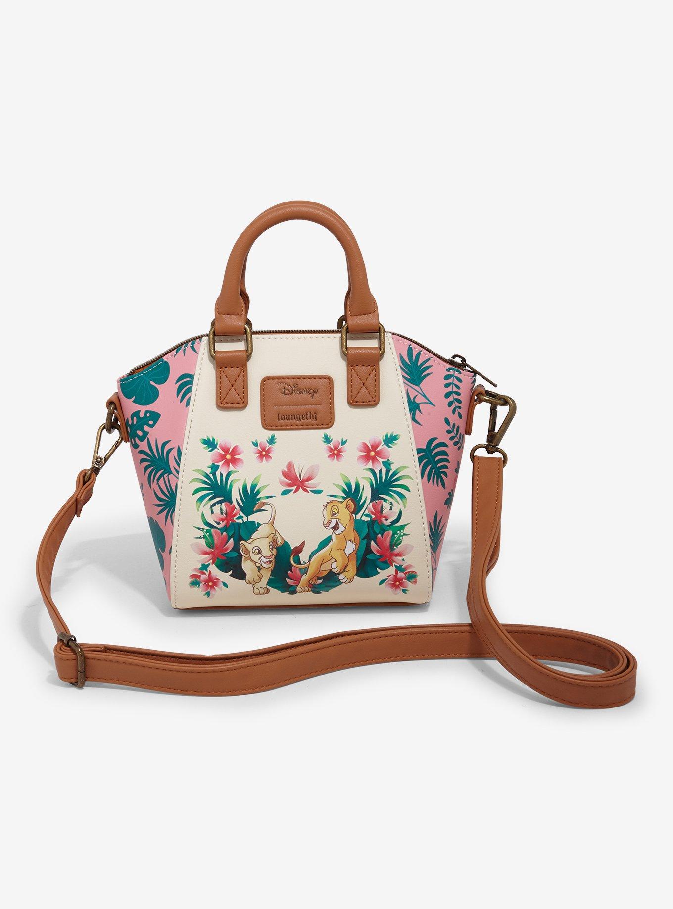 Loungefly Disney The Lion King Simba & Nala Tropical Mini Satchel Bag, , alternate