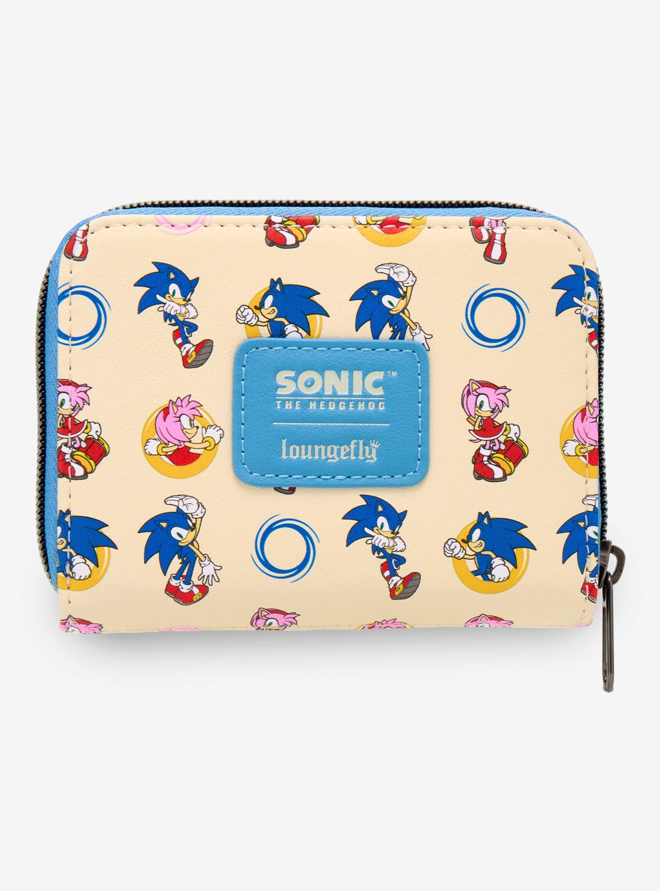 Loungefly Sonic The Hedgehog Amy Rose & Sonic Mini Zipper Wallet, , alternate