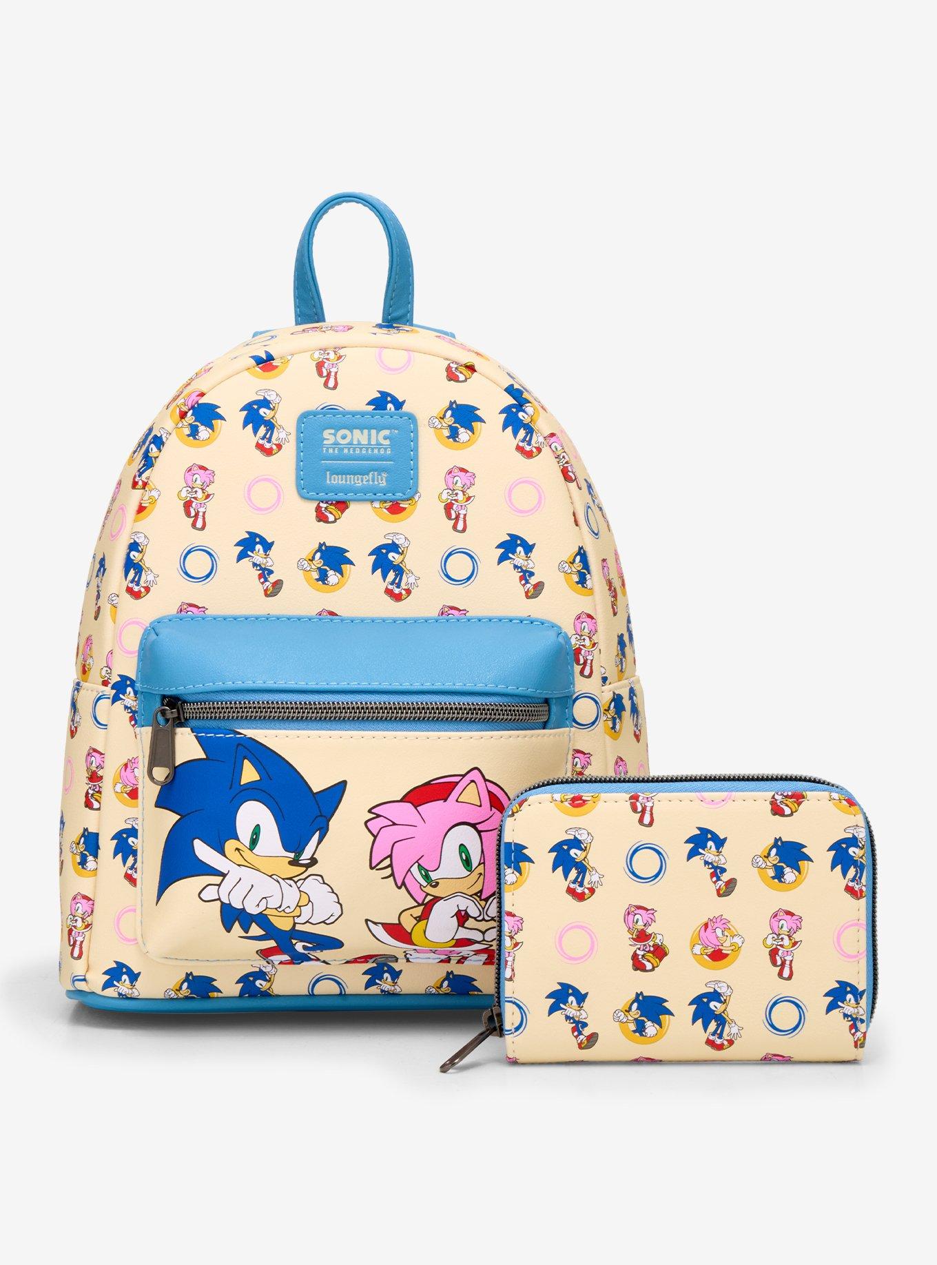 Loungefly Sonic The Hedgehog Amy Rose & Sonic Mini Zipper Wallet, , alternate