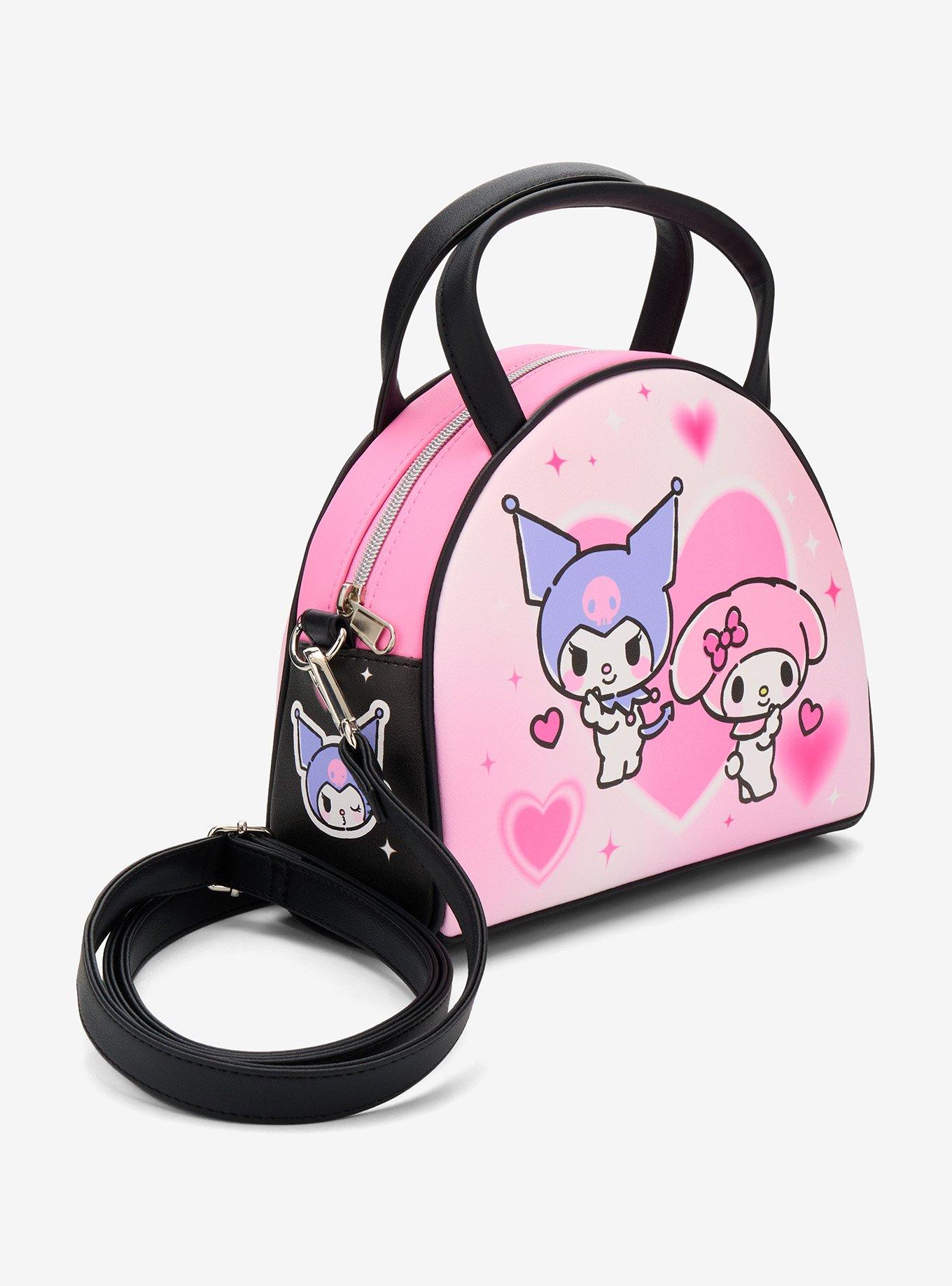 Loungefly Kuromi & My Melody Heart Dome Crossbody Bag, , hi-res