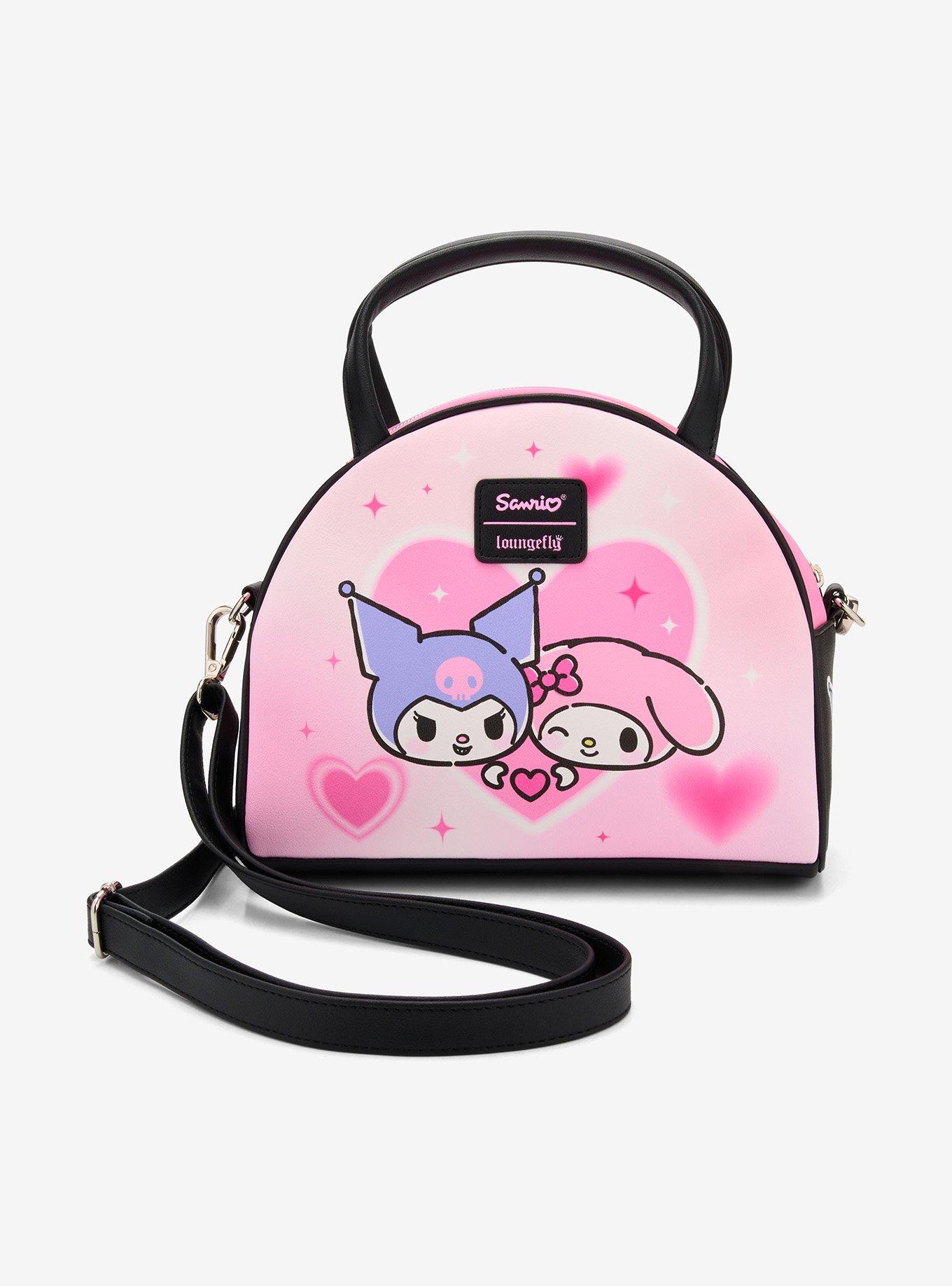 Loungefly Kuromi & My Melody Heart Dome Crossbody Bag, , alternate