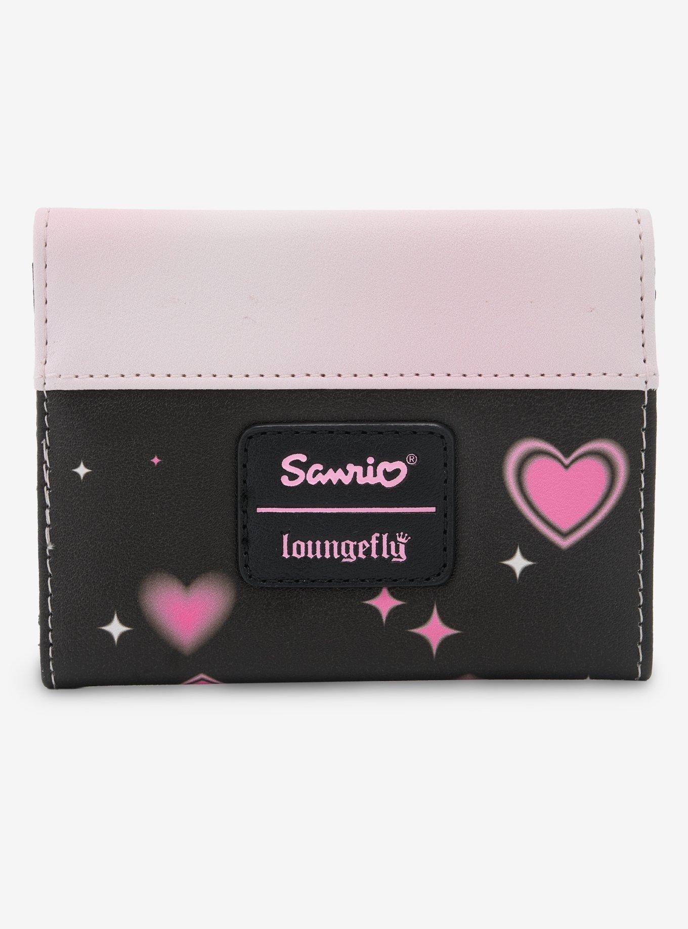 Loungefly Kuromi & My Melody Hearts Mini Flap Wallet, , alternate