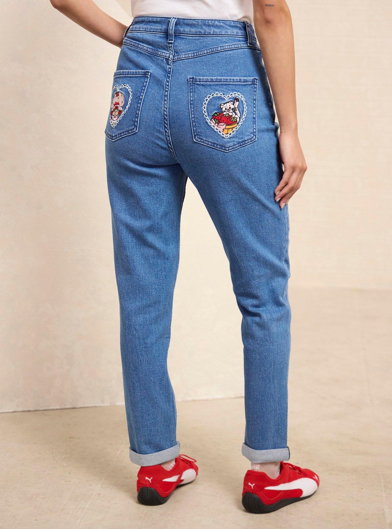 Strawberry Shortcake Berries & Blossoms Women's Denim Jeans &mdash; BoxLunch Exclusive, DENIM, alternate - view 3