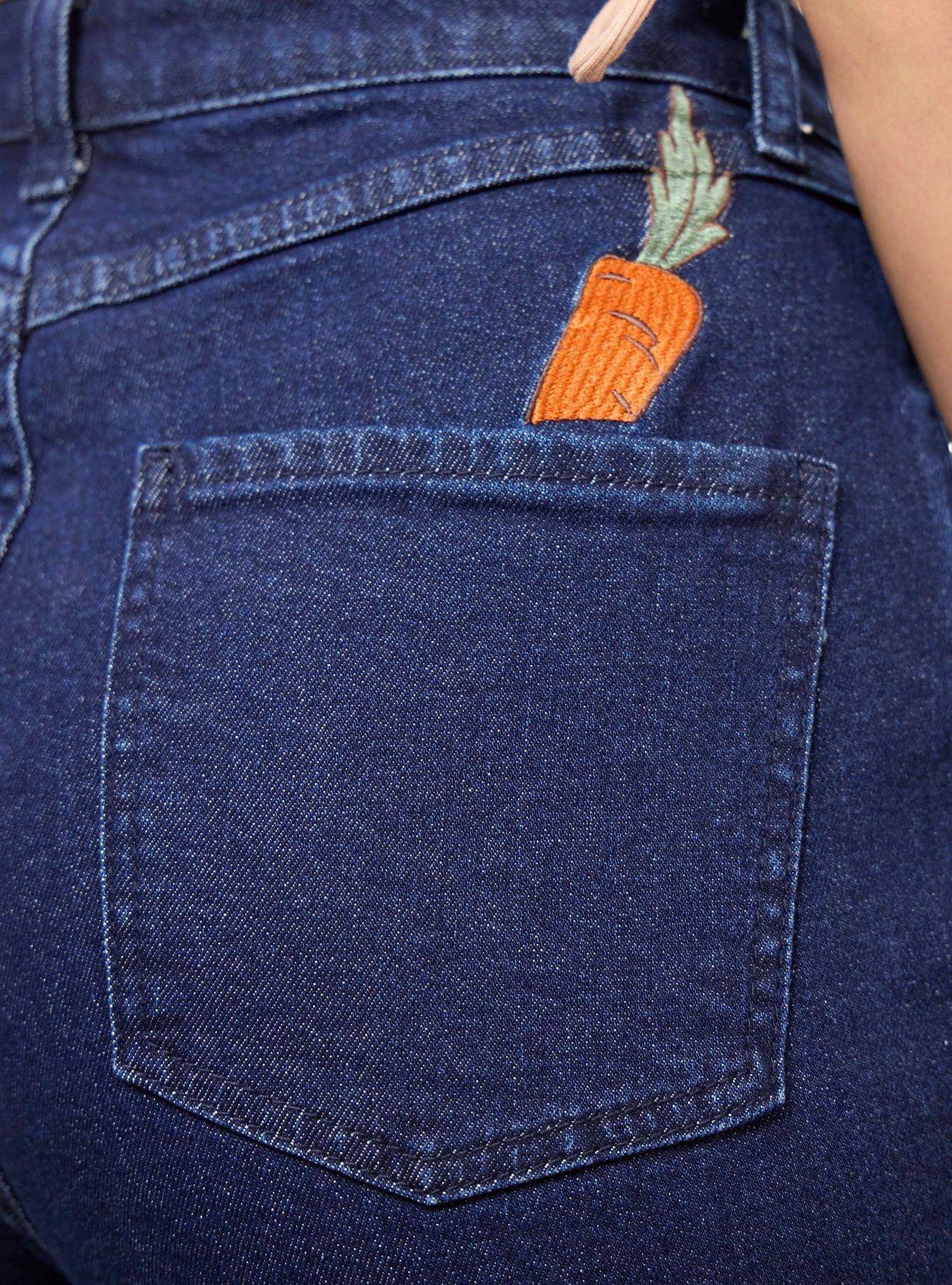 Disney Winnie the Pooh Harvest Embroidered Women's Jeans - BoxLunch Exclusive, DENIM, alternate - view 4