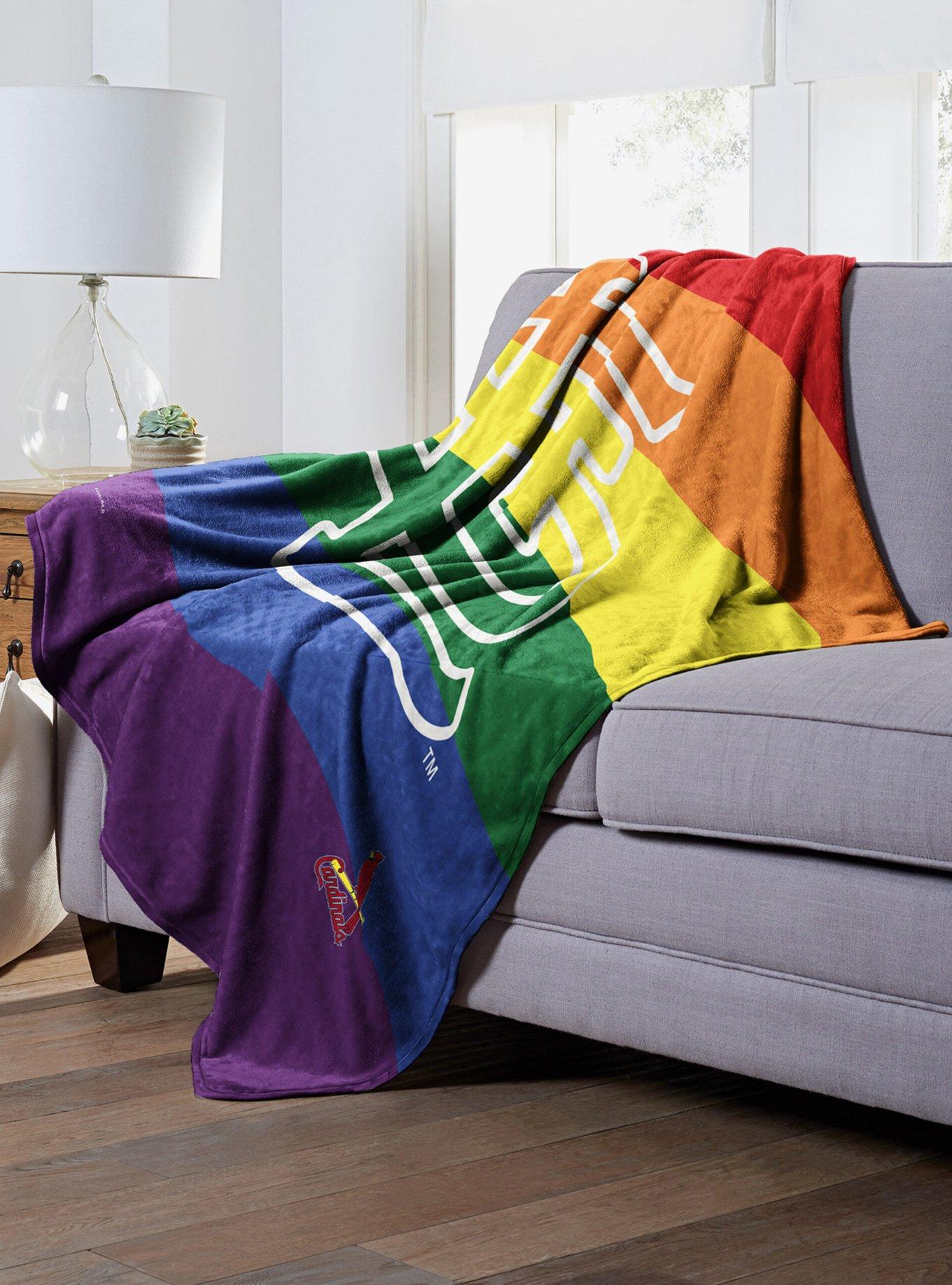 MLB St. Louis Cardinals Pride Series Silk Touch Throw Blanket, , alternate