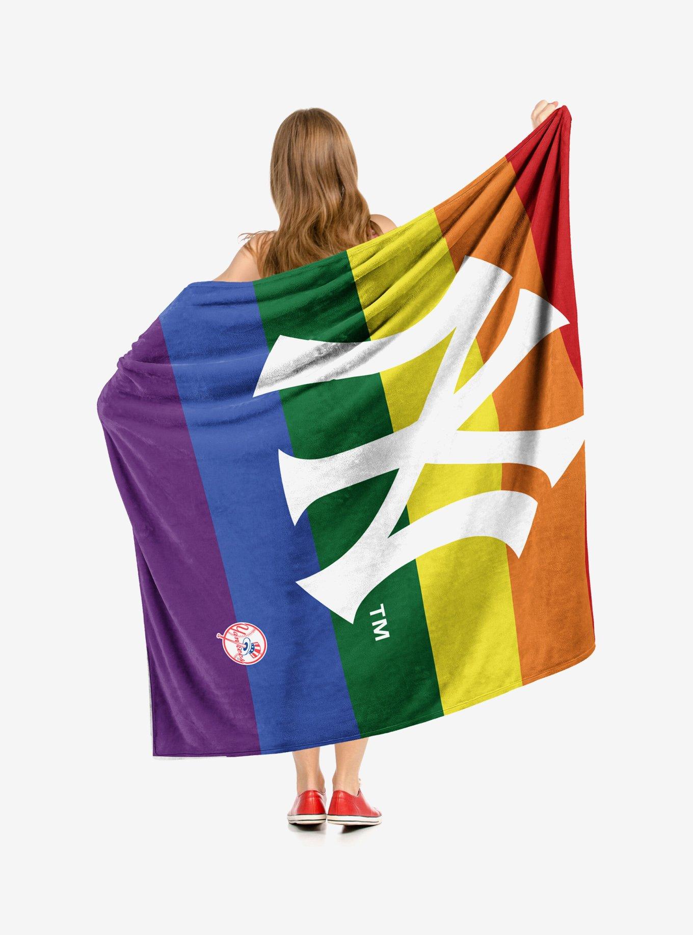 MLB New York Yankees Pride Series Silk Touch Throw Blanket, , alternate