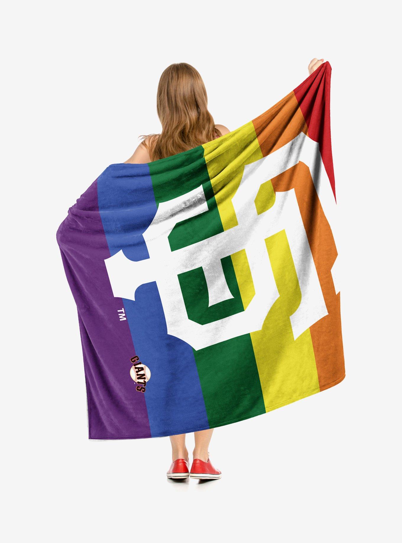 MLB San Francisco Giants Pride Series Silk Touch Sherpa Throw Blanket, , alternate