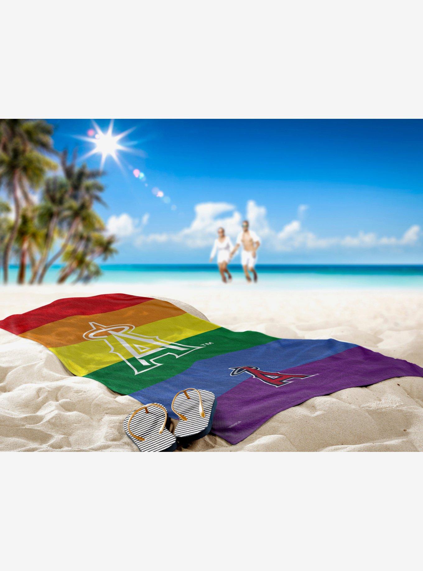 MLB Los Angeles Angels Pride Series Beach Towel, , hi-res
