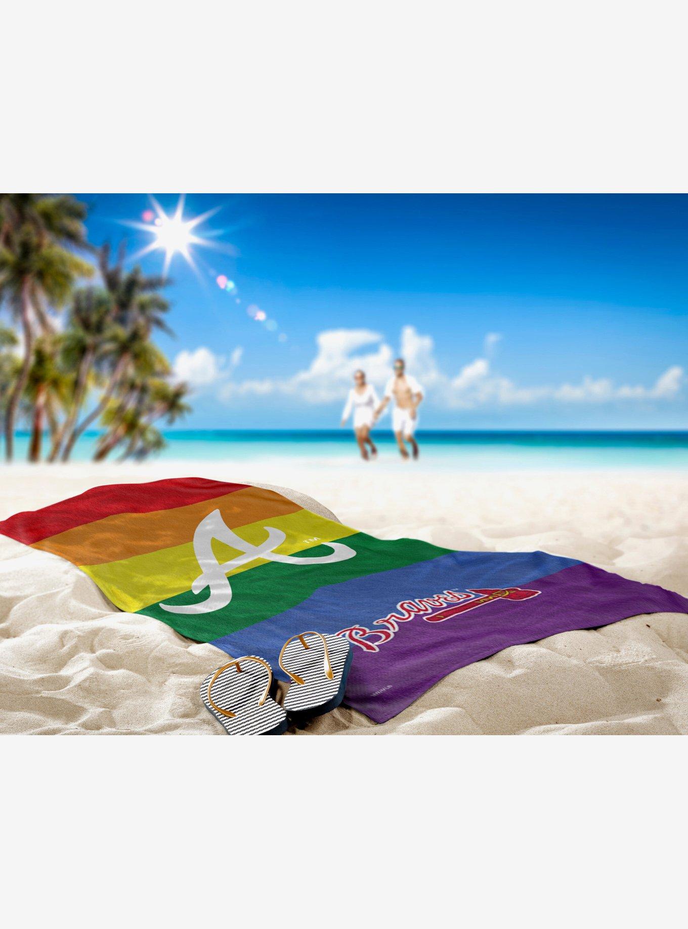 MLB Atlanta Braves Pride Series Beach Towel, , hi-res