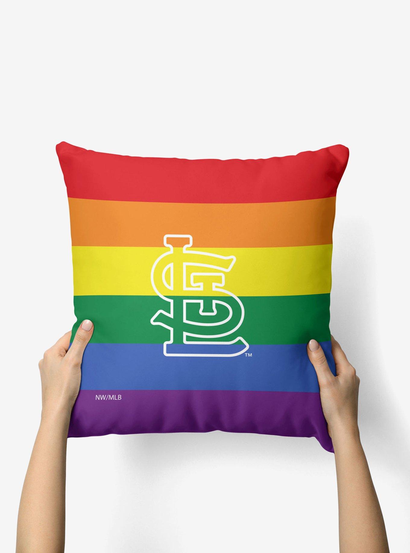 MLB St. Louis Cardinals Pride Series Throw Pillow, , alternate