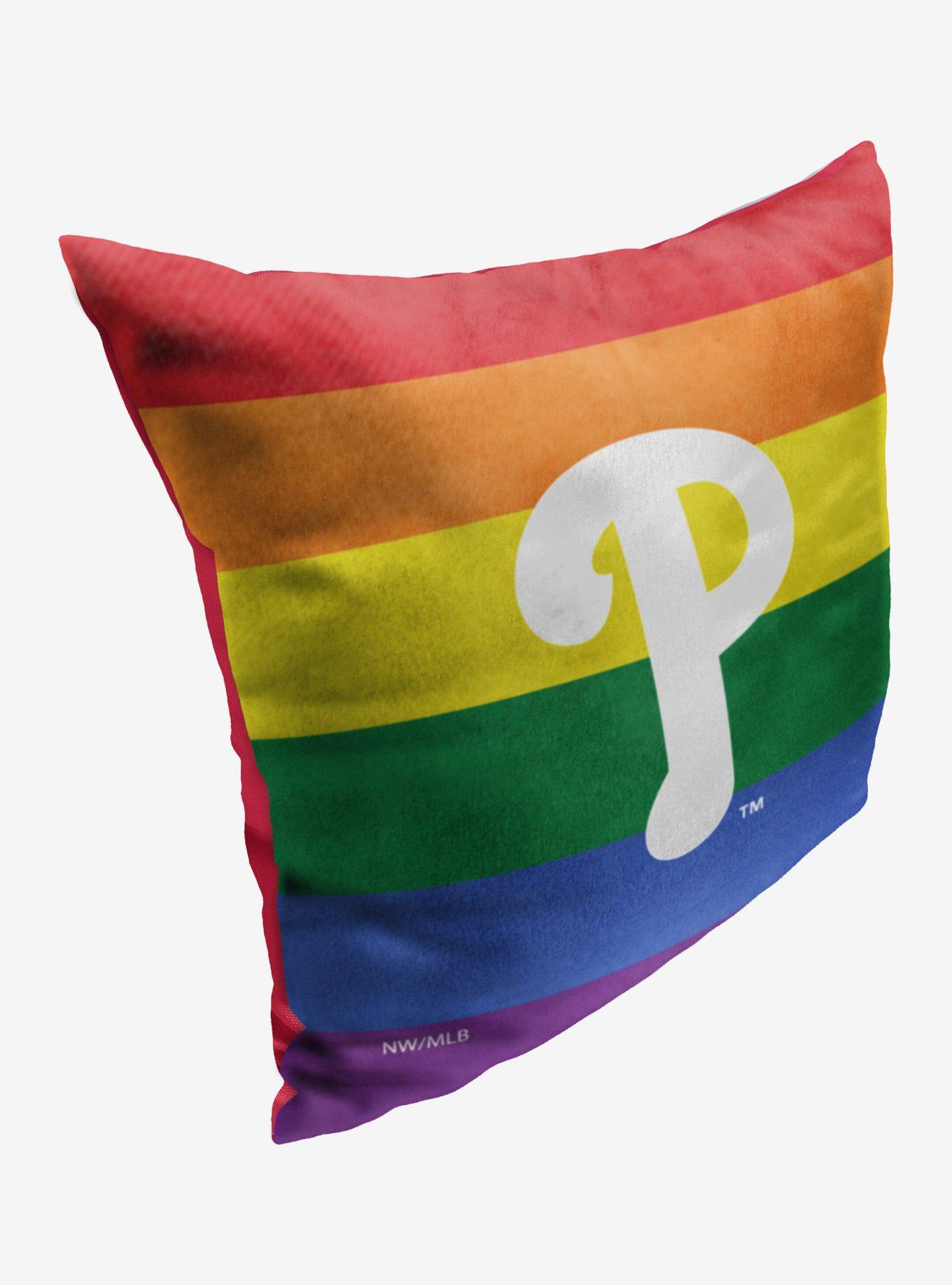 MLB Philadelphia Phillies Pride Series Throw Pillow, , alternate