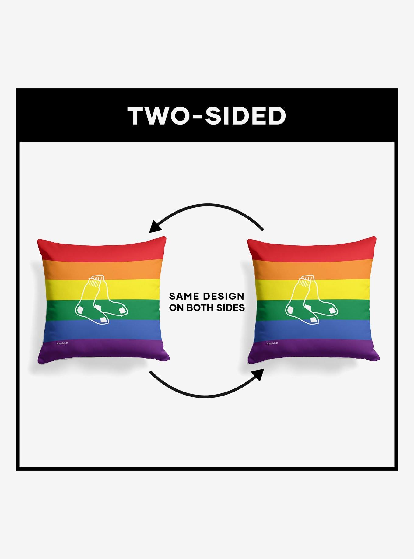 MLB Boston Red Sox Pride Series Throw Pillow, , alternate