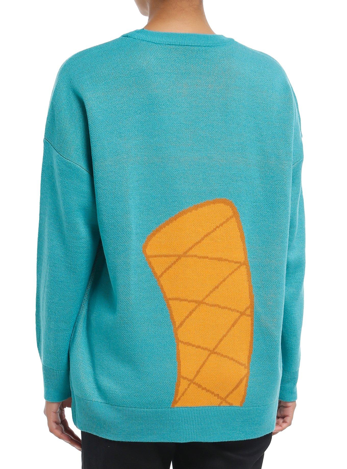 Phineas And Ferb Perry Intarsia Girls Sweater, , hi-res