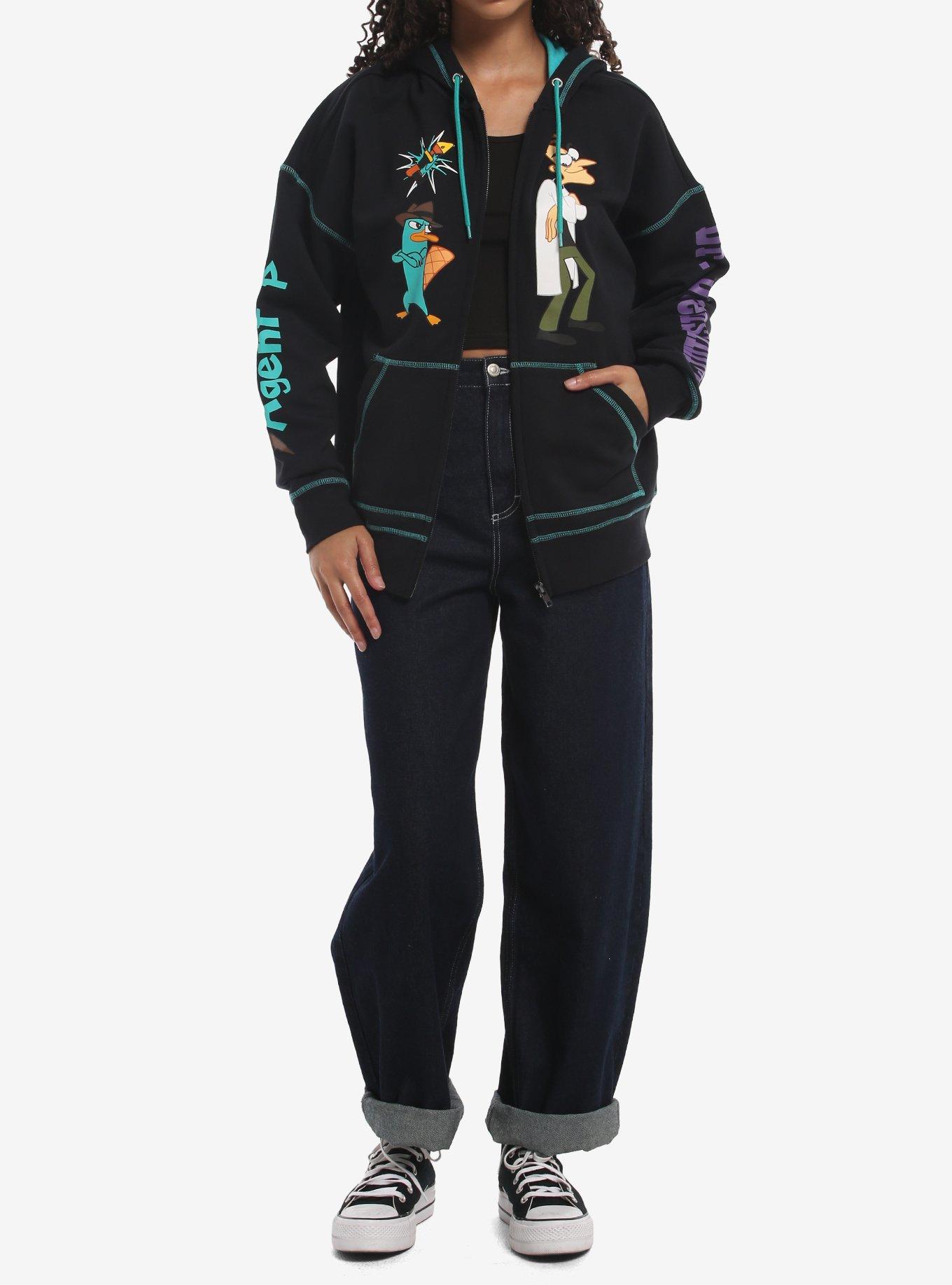 Disney Phineas And Ferb Perry & Dr. Doofenshmirtz Girls Hoodie, , alternate - view 3