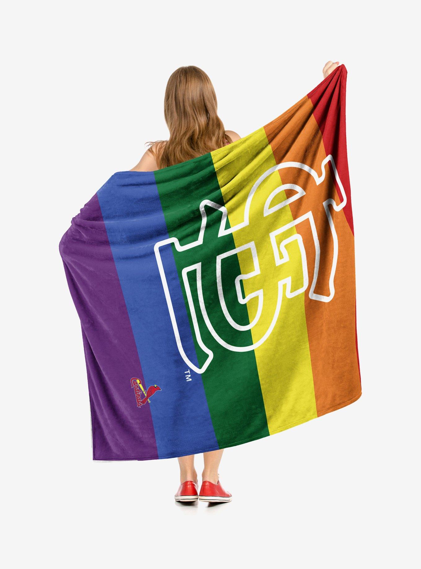 MLB St. Louis Cardinals Pride Series Silk Touch Throw Blanket, , hi-res