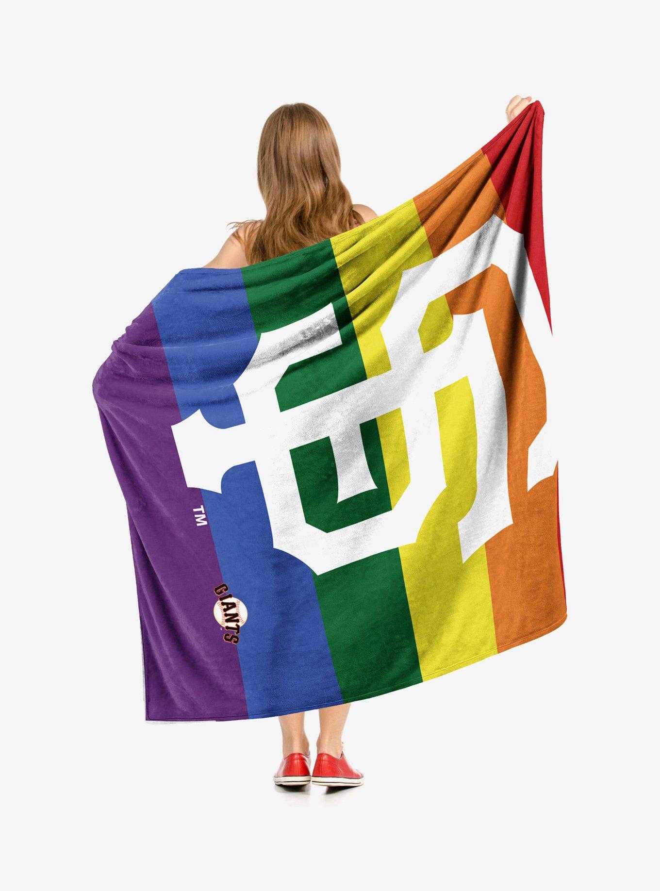 MLB San Francisco Giants Pride Series Silk Touch Throw Blanket, , hi-res