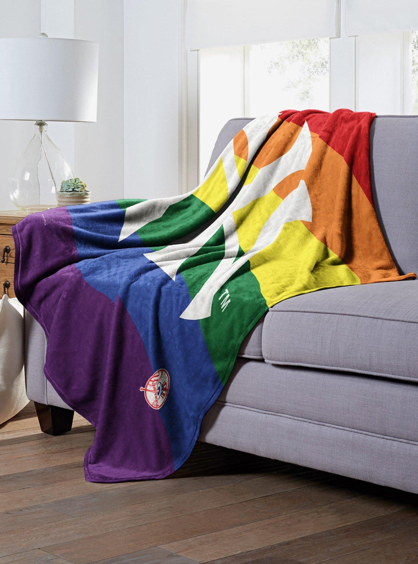 MLB New York Yankees Pride Series Silk Touch Throw Blanket, , alternate