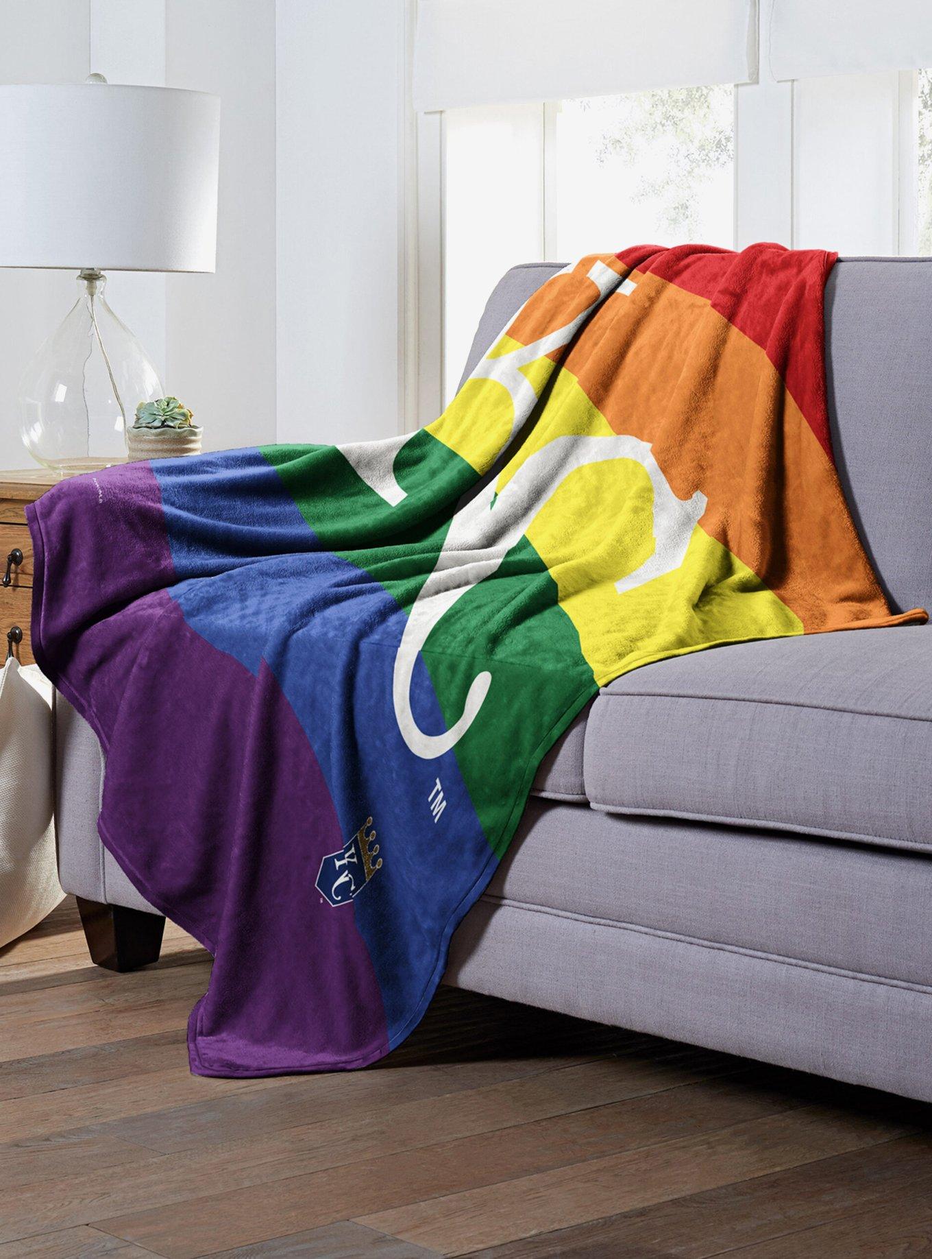 MLB Kansas City Royals Pride Series Silk Touch Throw Blanket, , alternate