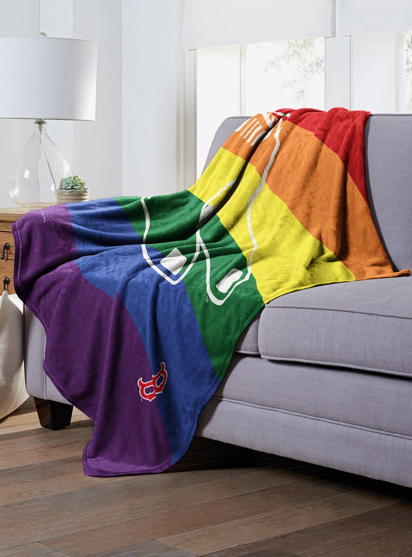 MLB Boston Red Sox Pride Series Silk Touch Throw Blanket, , alternate
