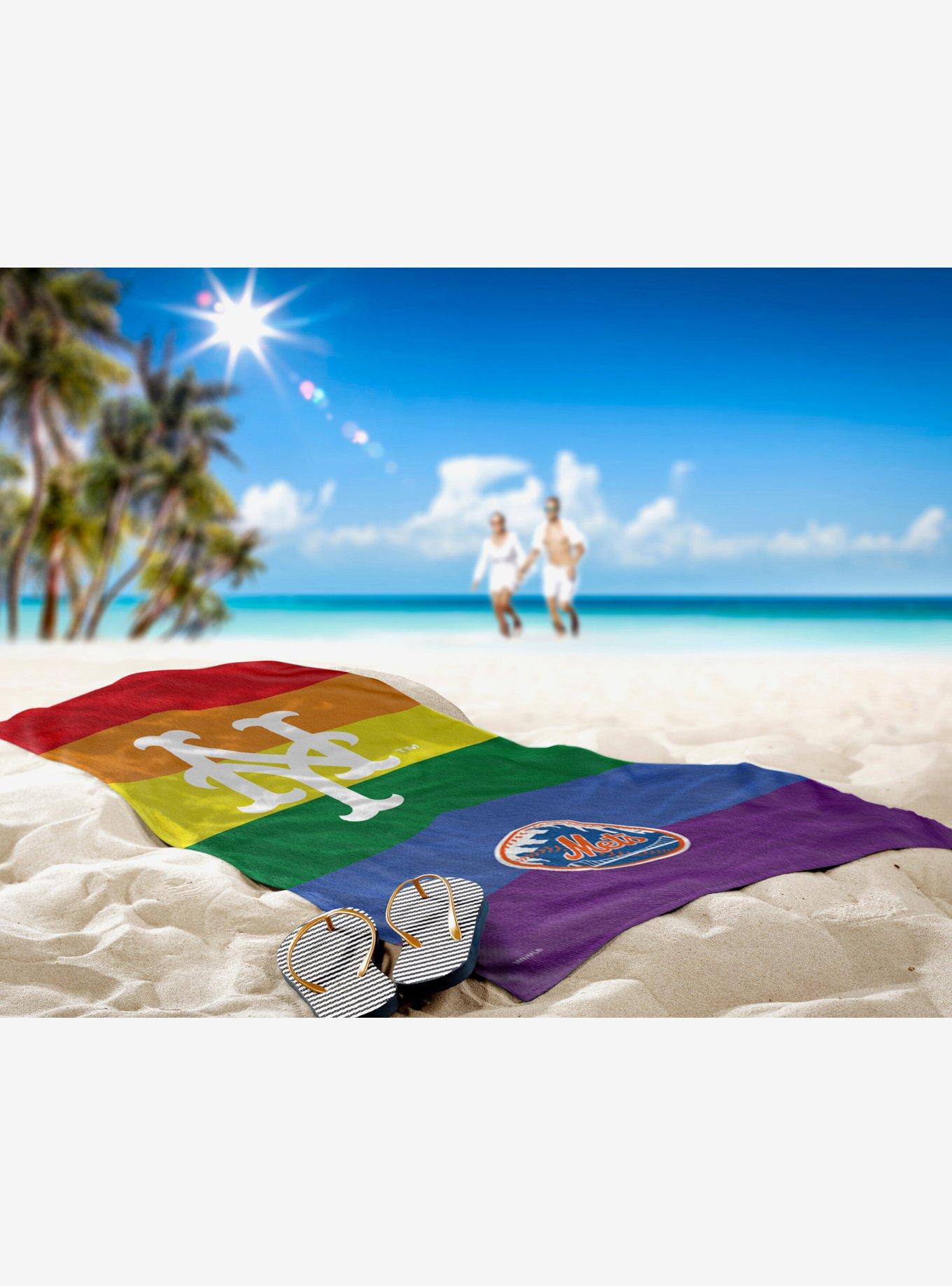 MLB New York Mets Pride Series Beach Towel, , alternate