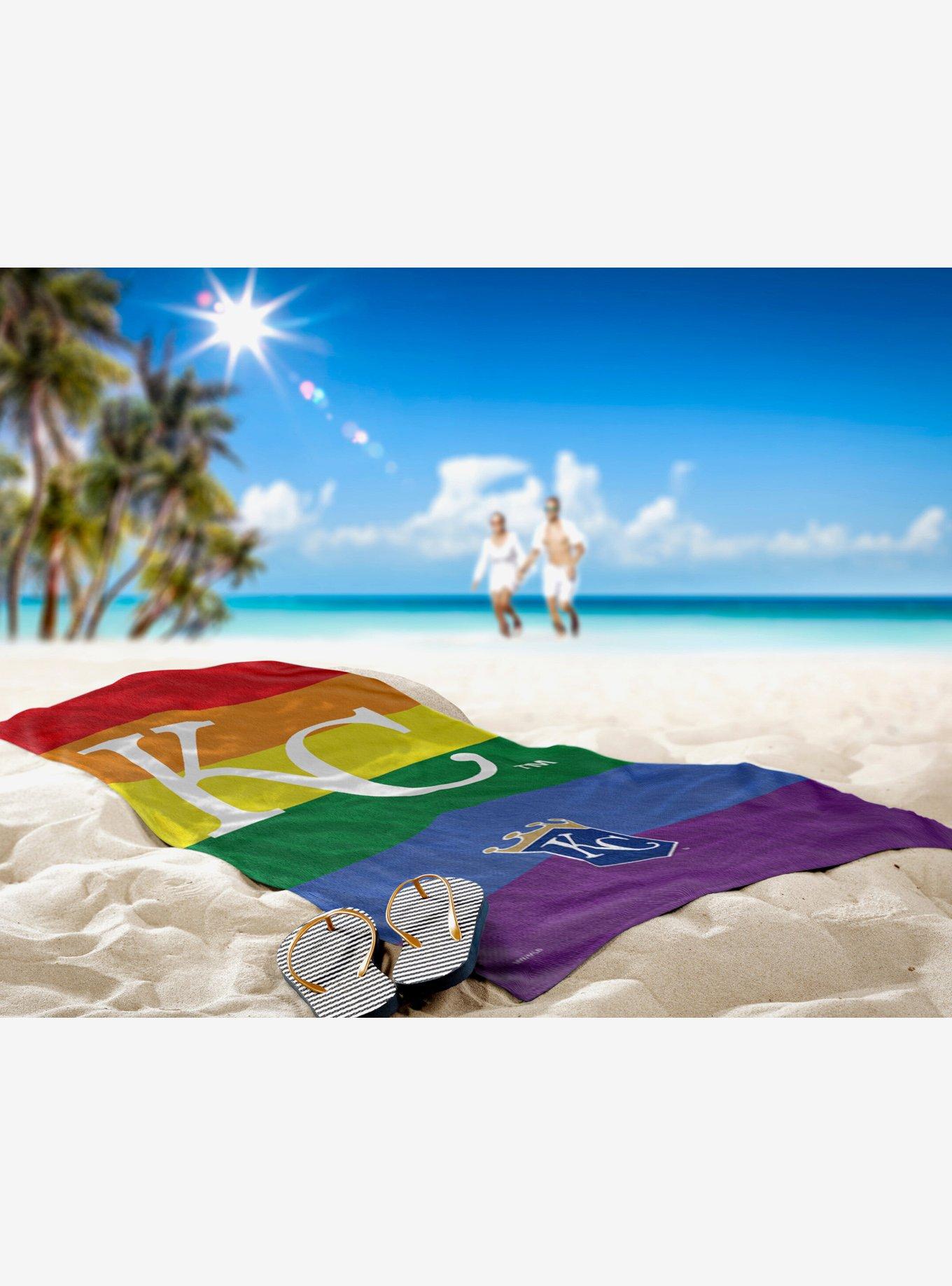 MLB Kansas City Royals Pride Series Beach Towel, , alternate