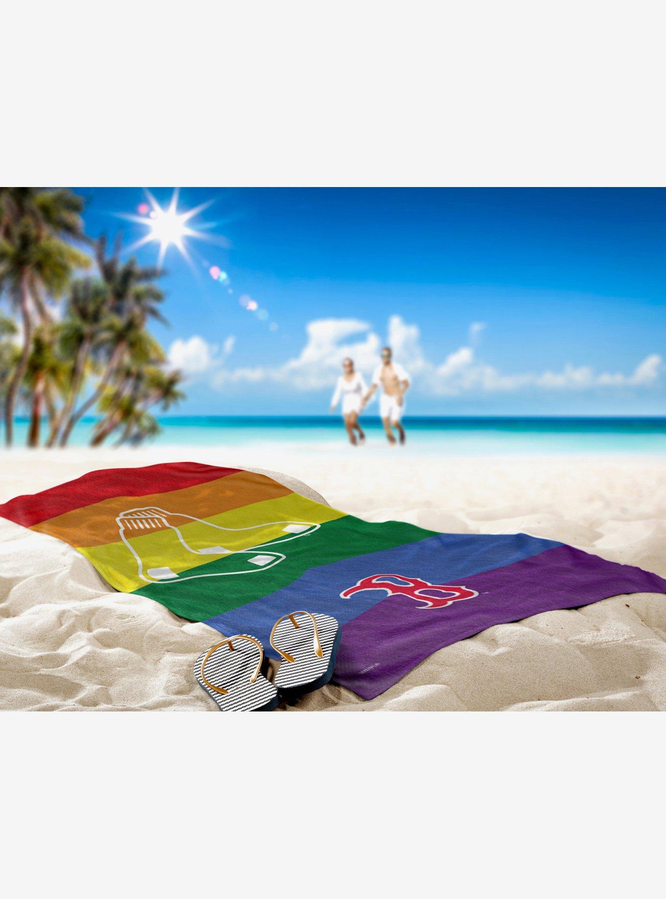 MLB Boston Red Sox Pride Series Beach Towel, , hi-res