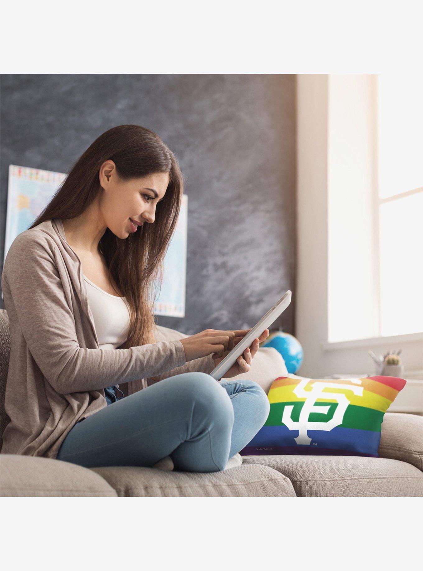 MLB San Francisco Giants Pride Series Throw Pillow, , alternate