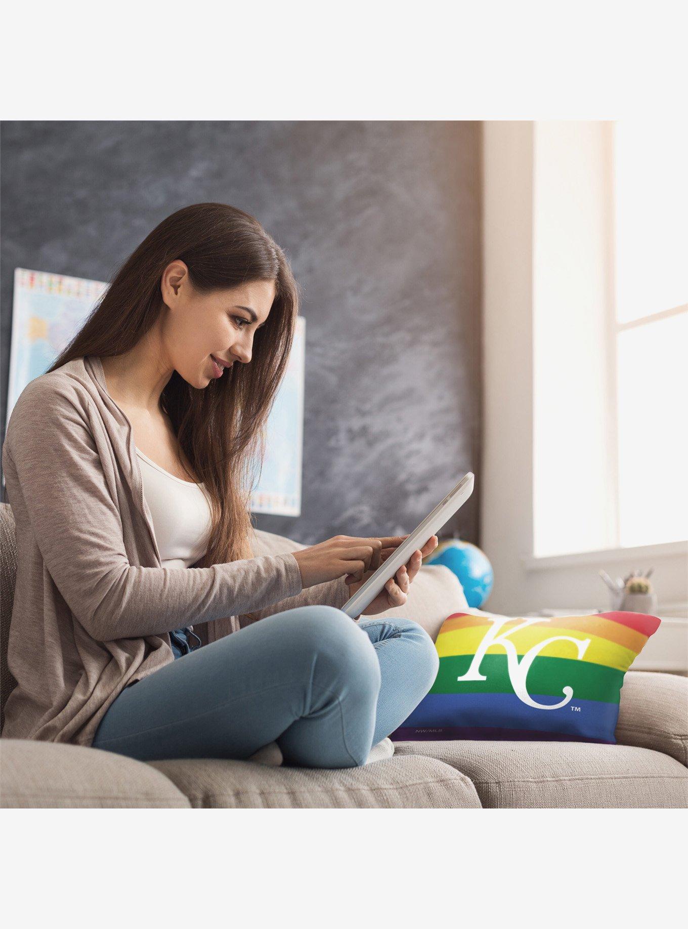 MLB Kansas City Royals Pride Series Throw Pillow, , alternate