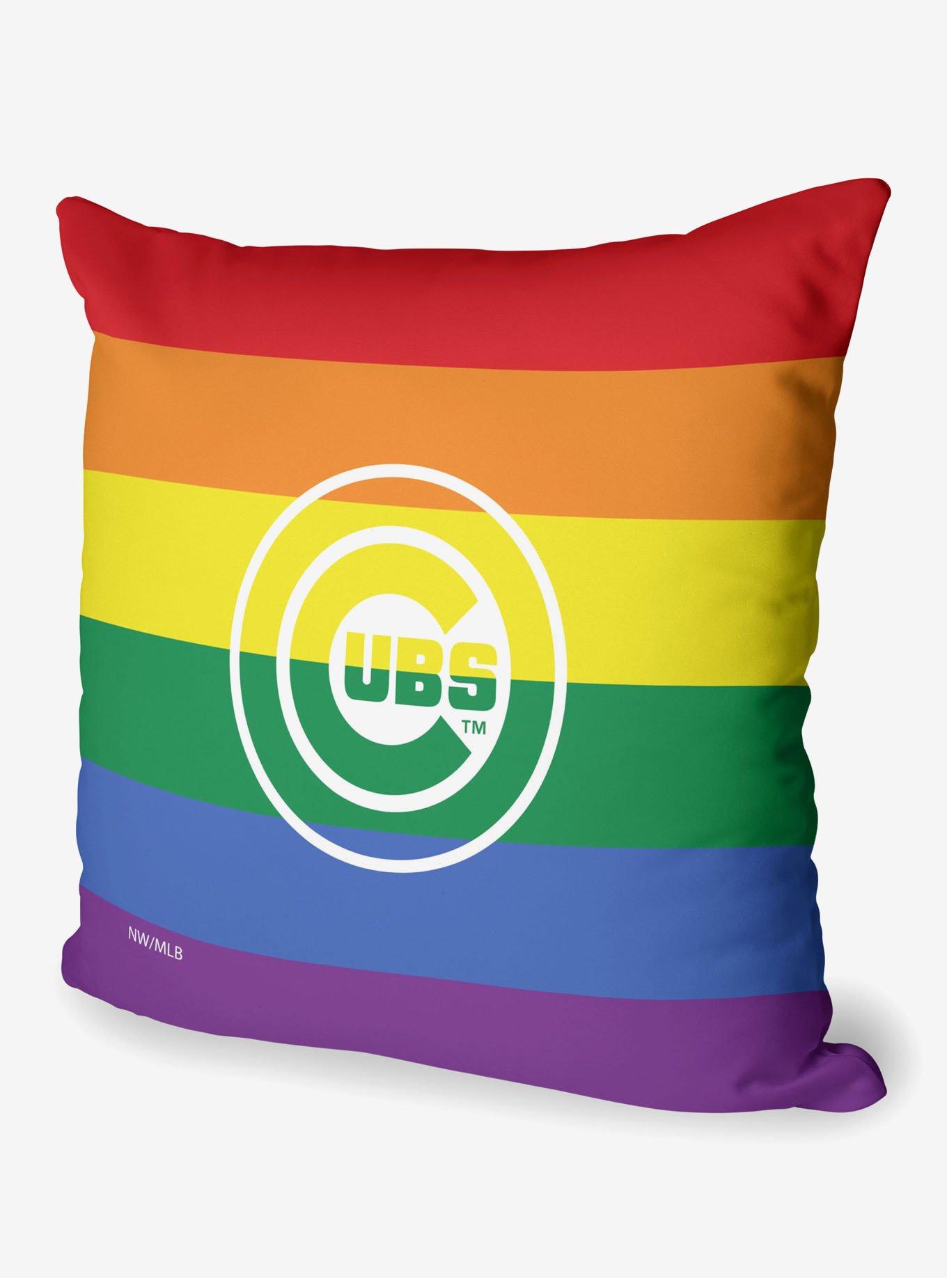 MLB Chicago Cubs Pride Series Throw Pillow, , hi-res