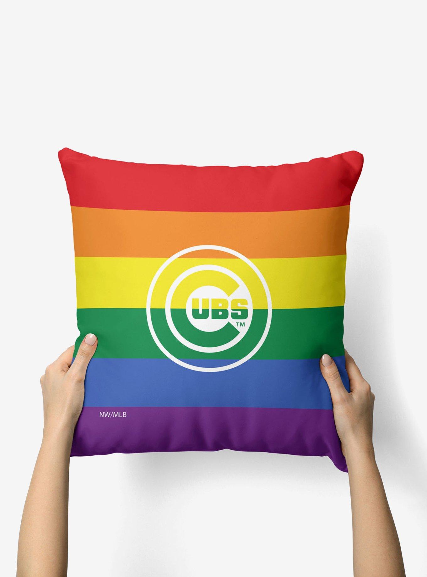 MLB Chicago Cubs Pride Series Throw Pillow, , alternate