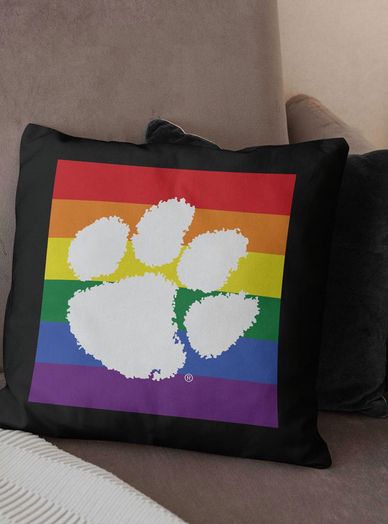 NCAA Clemson Pride Series Throw Pillow, , alternate
