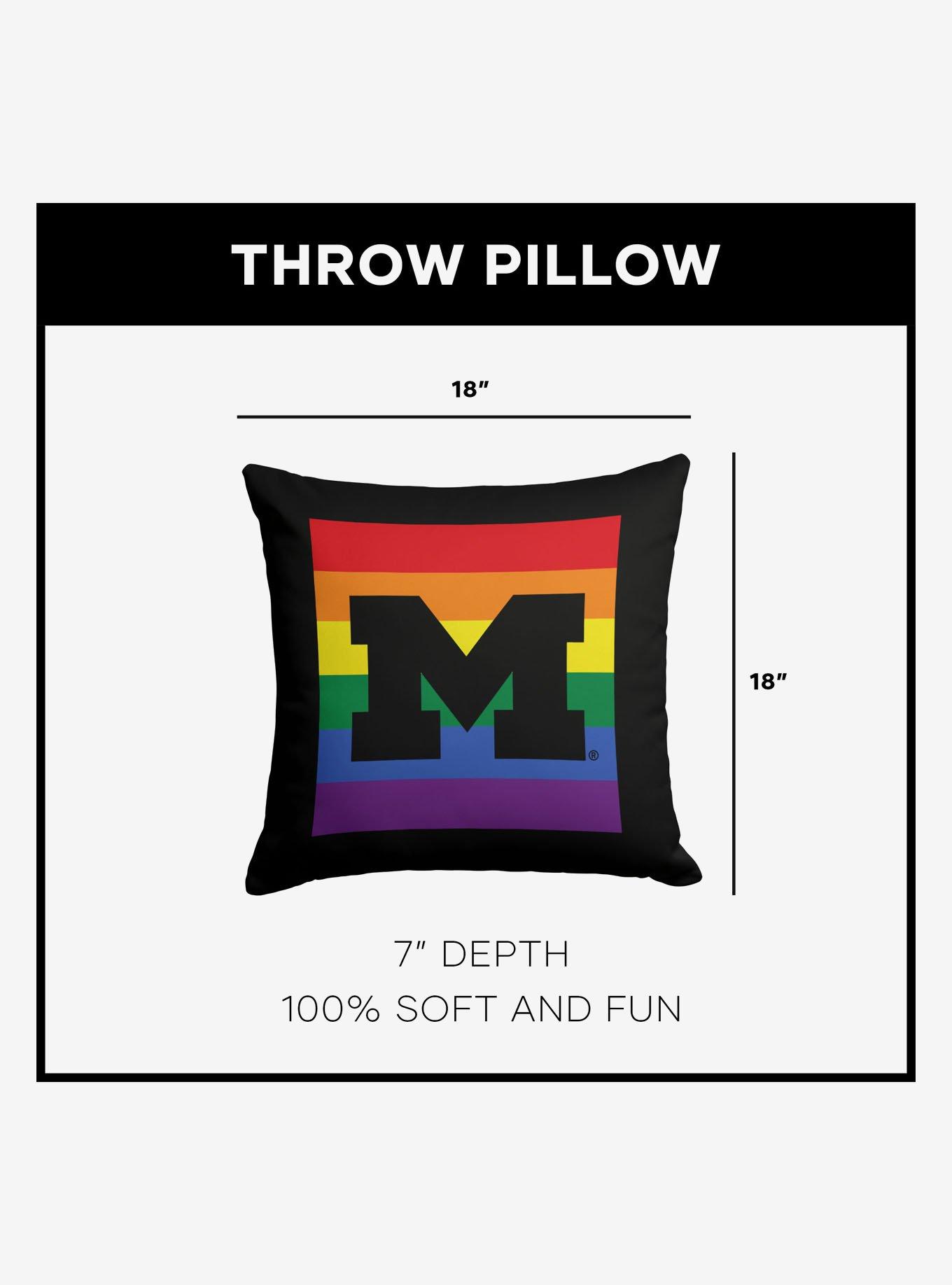 NCAA Michigan Pride Series Throw Pillow, , alternate