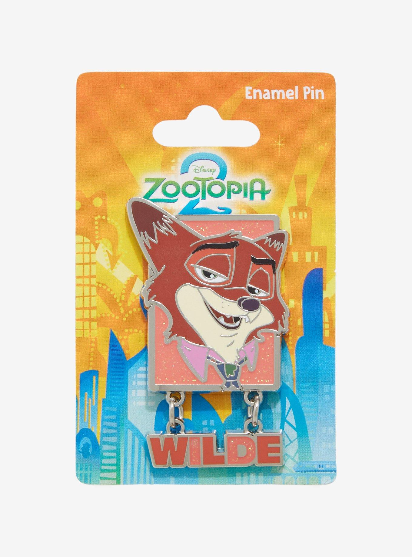 Disney Zootopia 2 Nick Wilde Portrait Enamel Pin - BoxLunch Exclusive, , hi-res