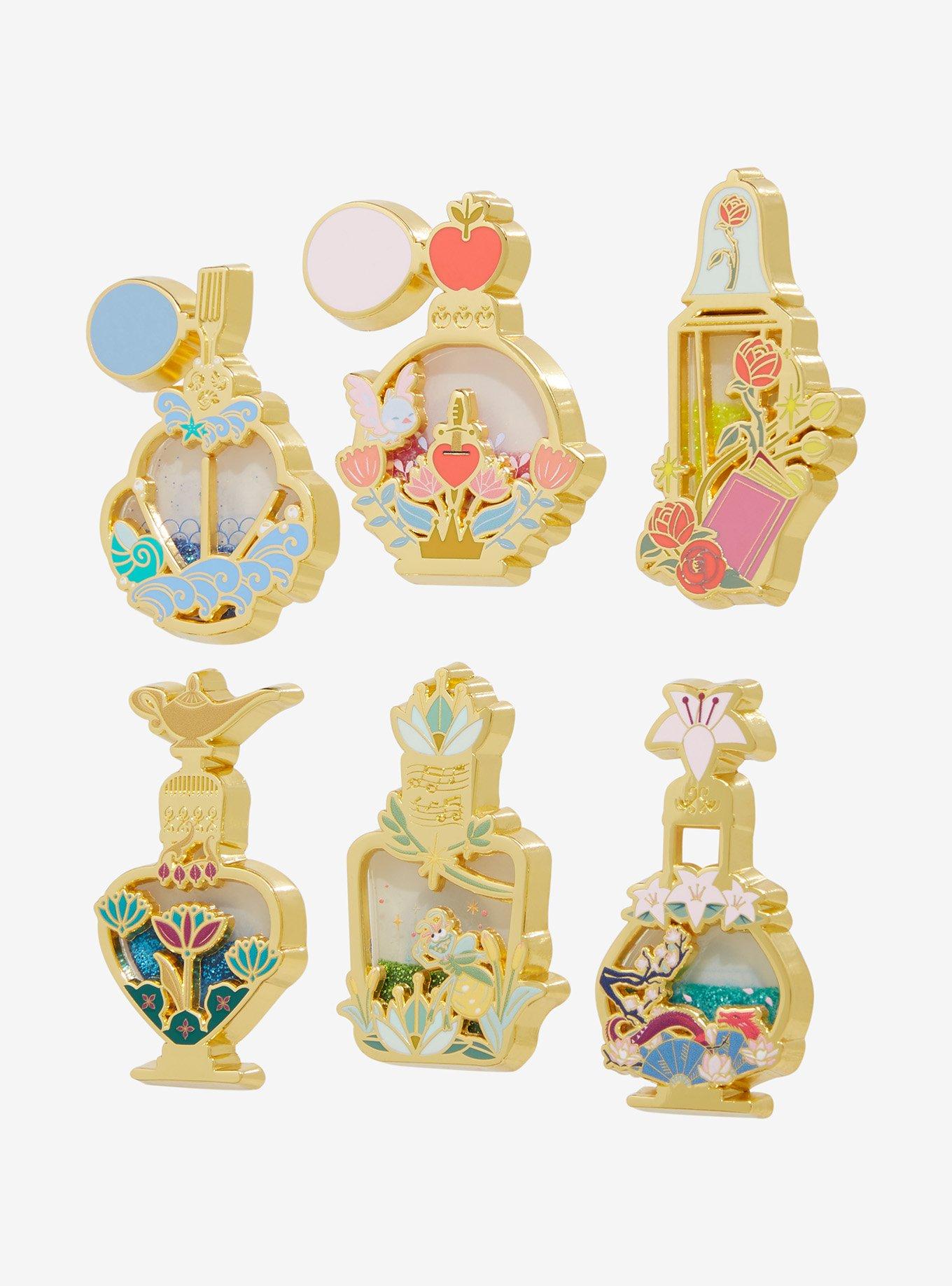 Disney Princess Liquid Glitter Filled Perfume Bottle Blind Box Enamel Pin - BoxLunch Exclusive, , hi-res