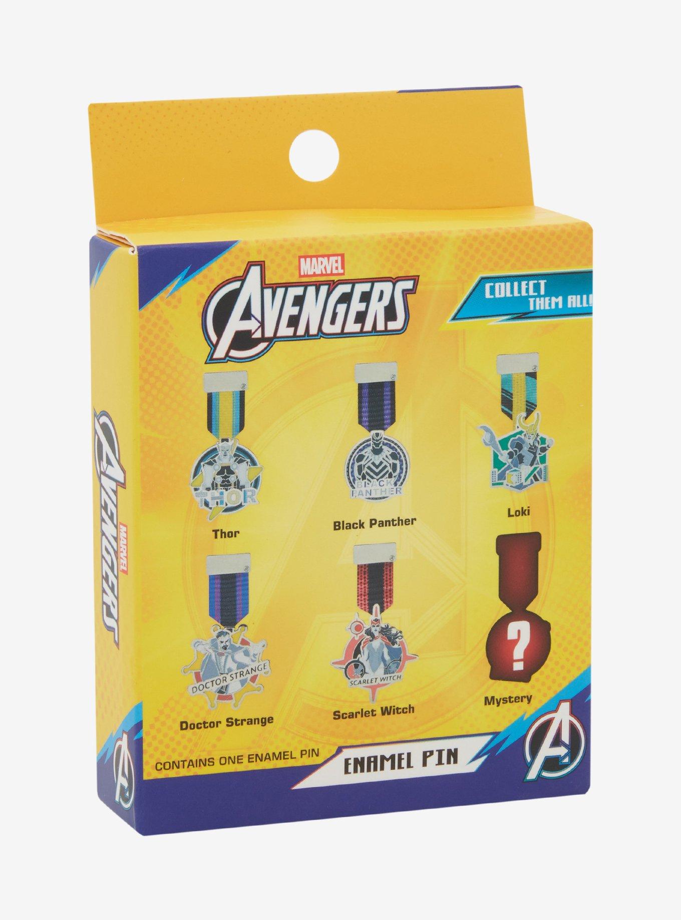 Marvel Heroes Medal Blind Box Enamel Pin — BoxLunch Exclusive, , hi-res