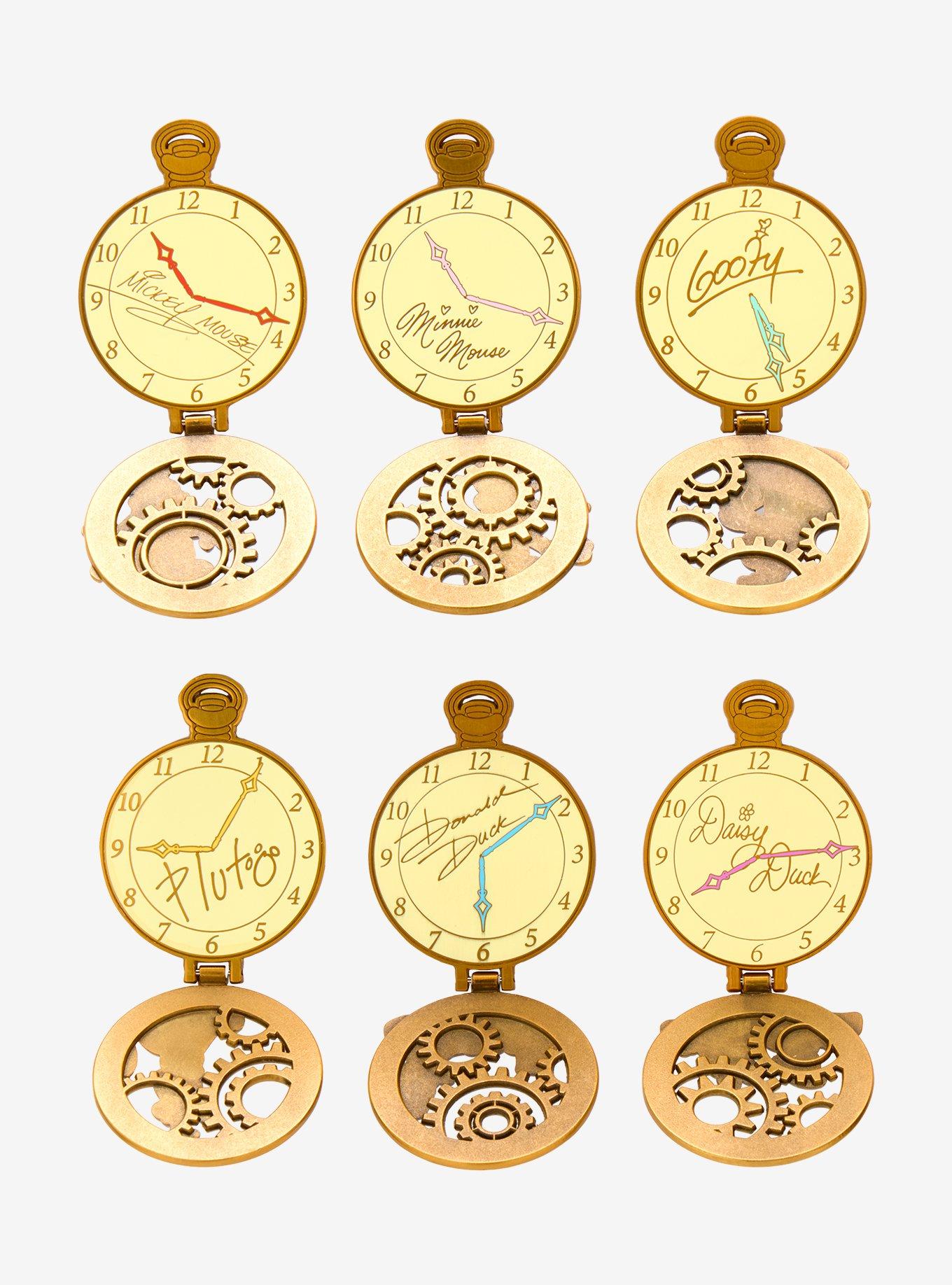 Disney Mickey & Friends Pocket Watch Blind Box Hinge Enamel Pin - BoxLunch Exclusive, , hi-res