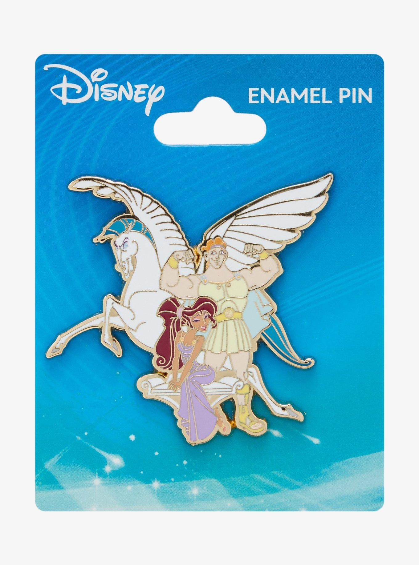 Disney Hercules Meg, Hercules, and Pegasus Enamel Pin — BoxLunch Exclusive, , hi-res