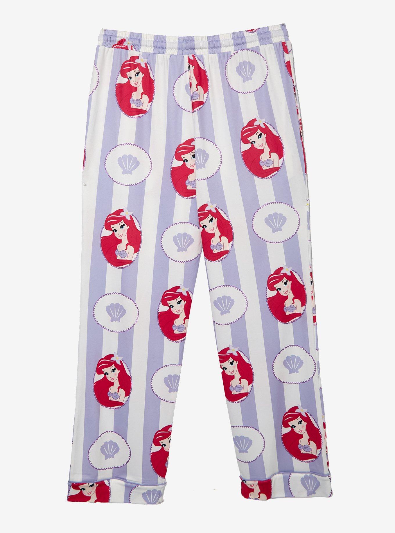 Disney The Little Mermaid Ariel Striped Plus Size Sleep Pants - BoxLunch Exclusive, , hi-res