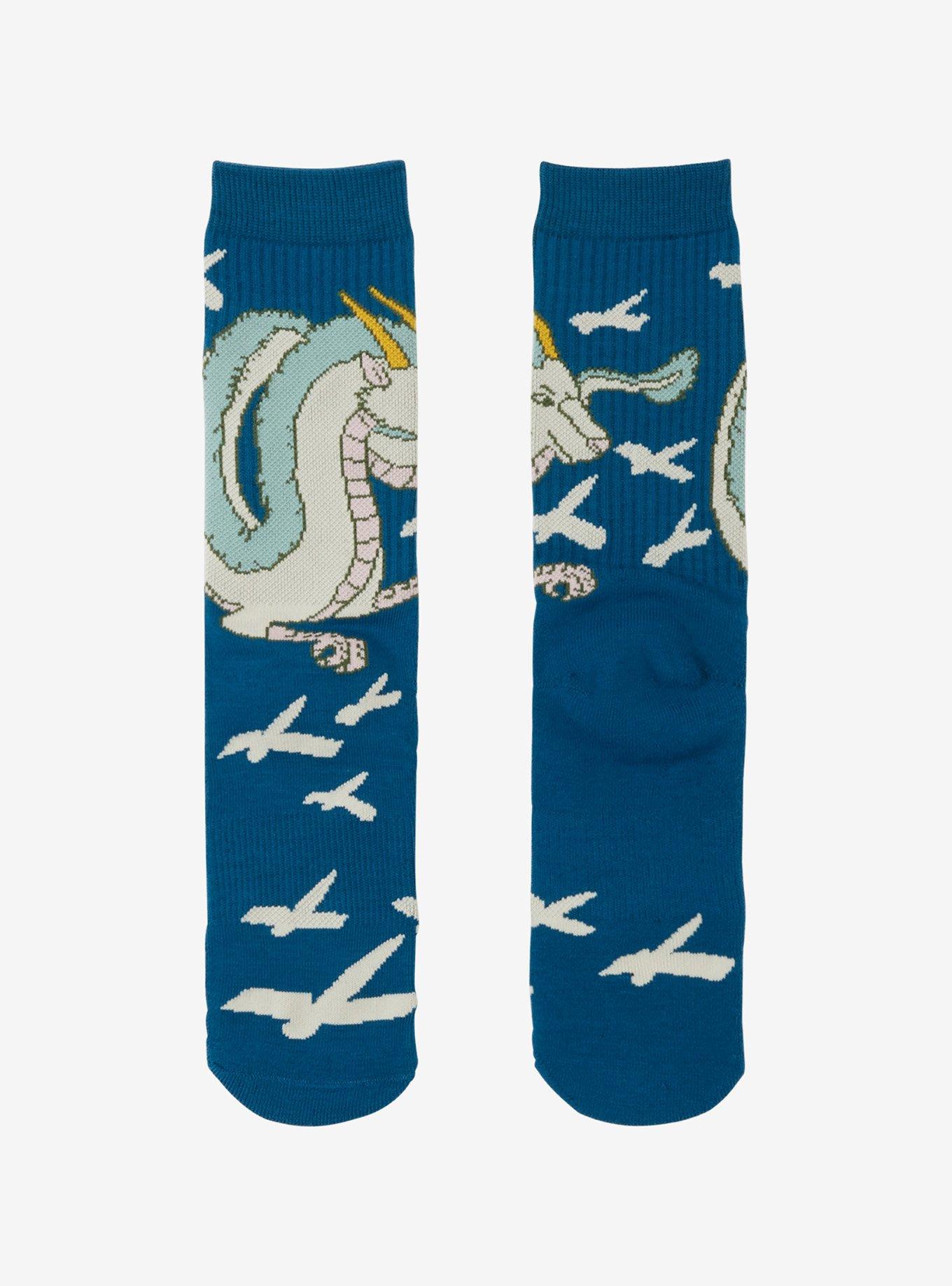 Studio Ghibli® Spirited Away Dragon Haku Crew Socks - BoxLunch Exclusive, , hi-res