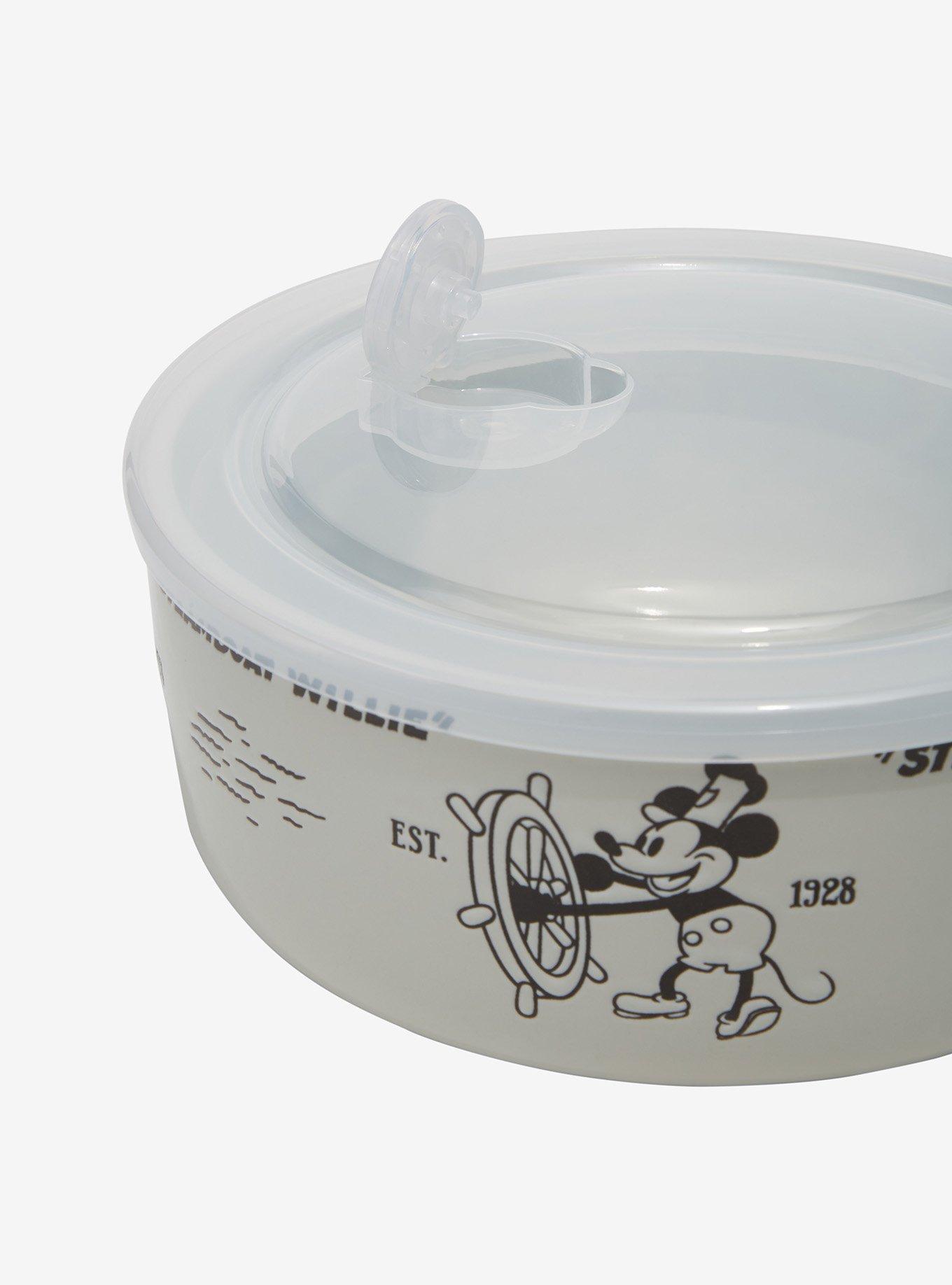 Disney Steamboat Willie Scenes Ceramic Bowl & Lid Set - BoxLunch Exclusive, , alternate