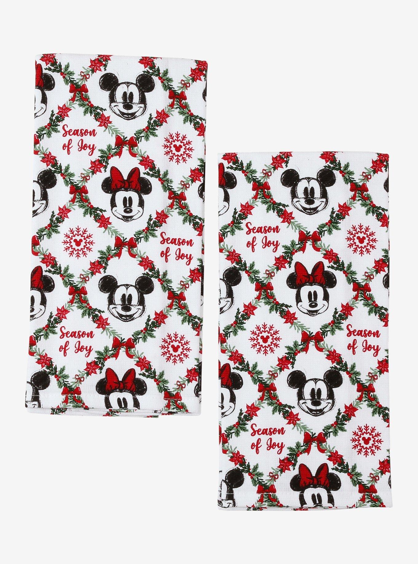 Disney Mickey & Minnie Holiday Kitchen Towel Set, , hi-res