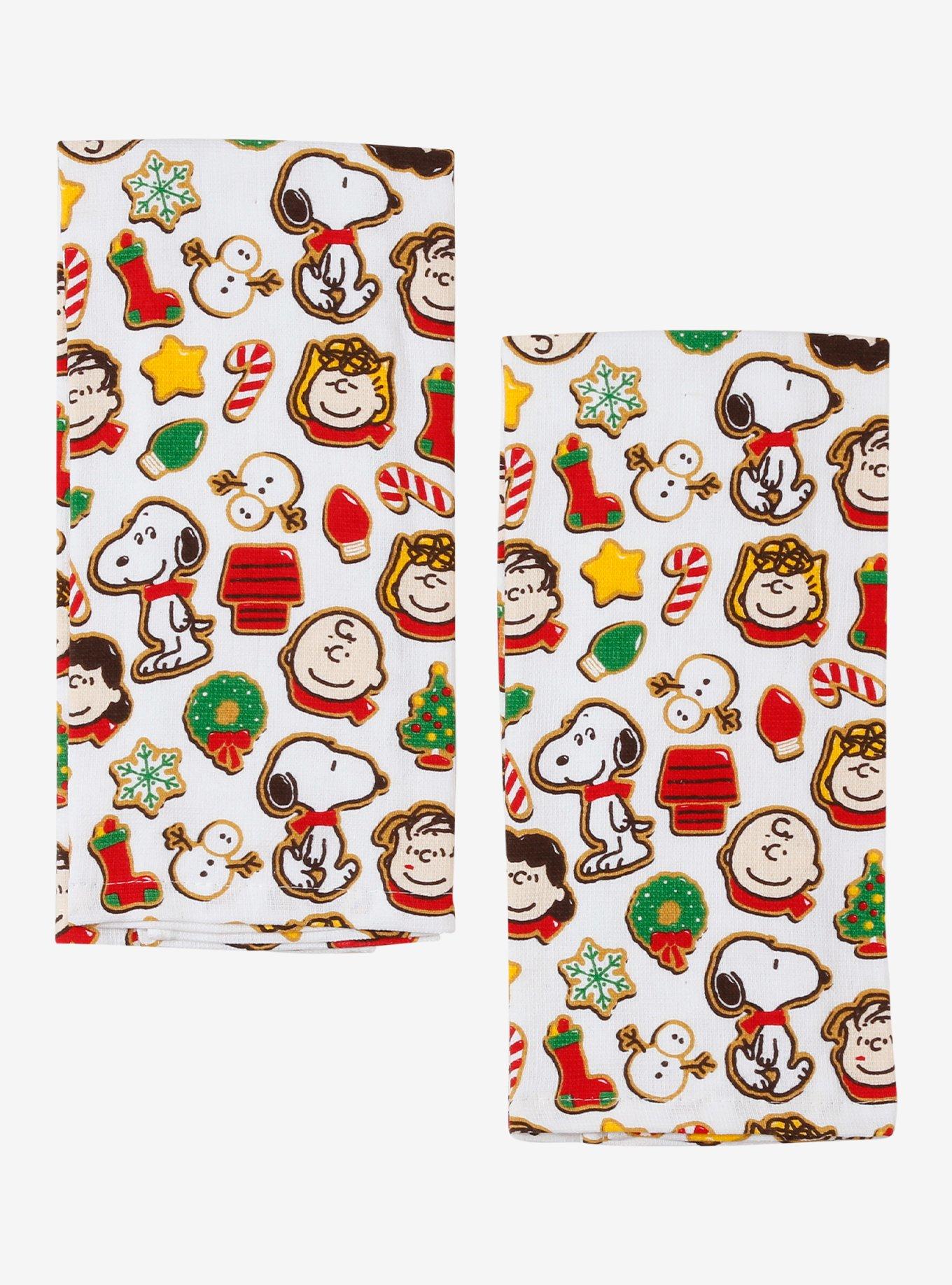 Peanuts Christmas Cookies Holiday Kitchen Towel Set, , hi-res