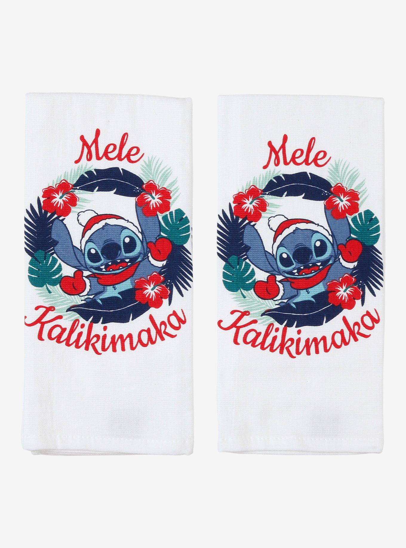Disney Lilo & Stitch Mele Kalikimaka Holiday Kitchen Towel Set, , hi-res