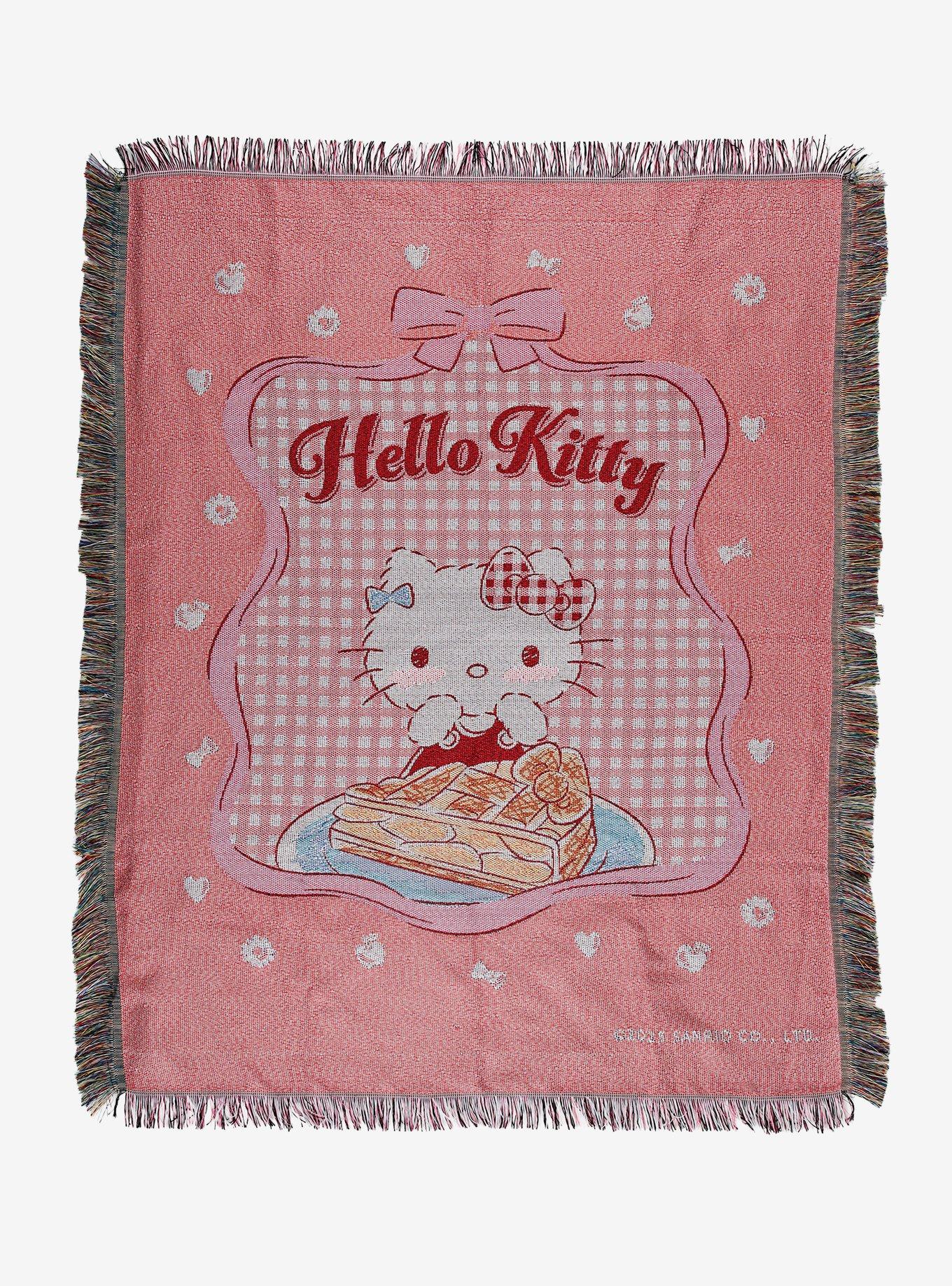 Sanrio Hello Kitty Gingham Portrait Tapestry Throw - BoxLunch Exclusive, , hi-res